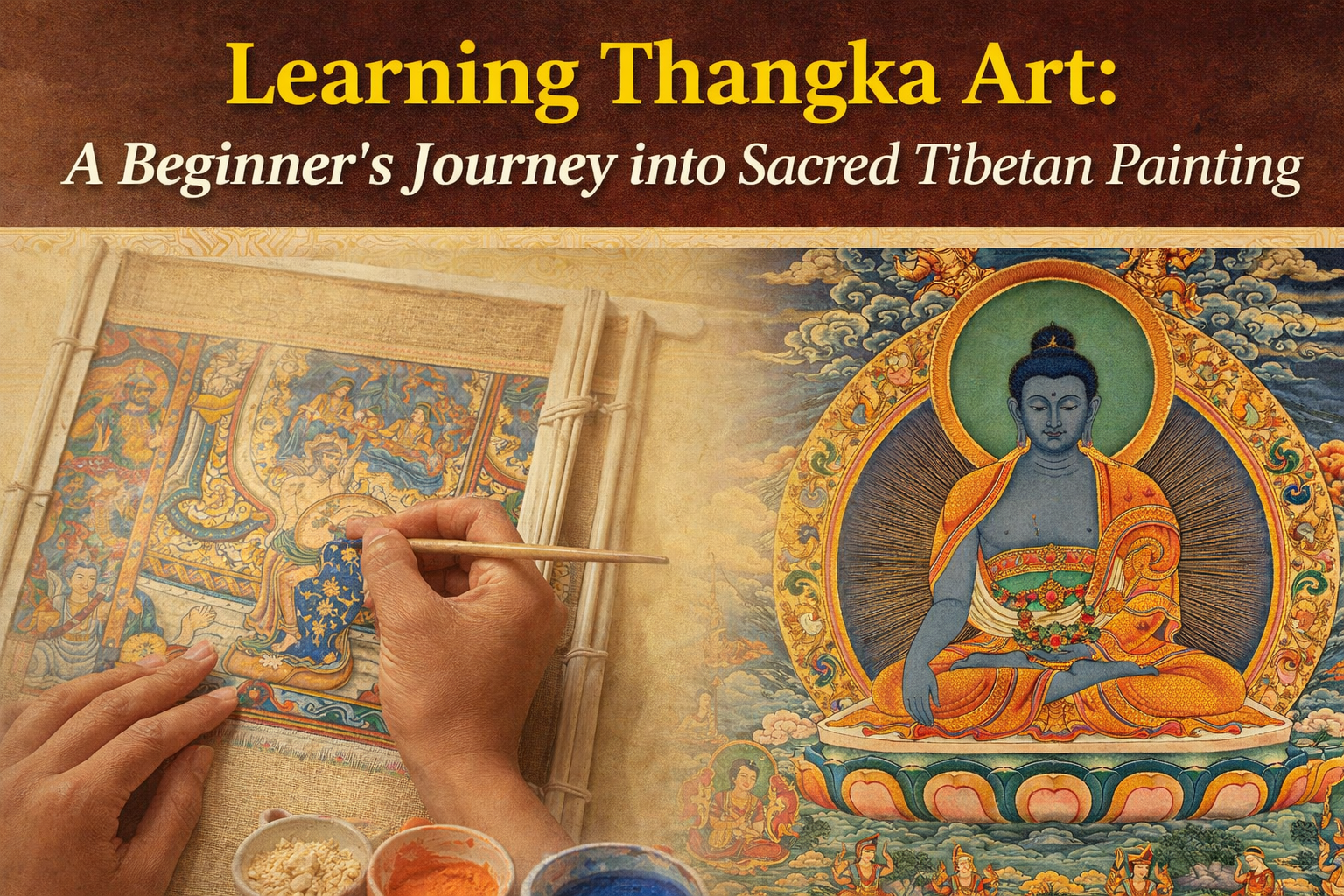 Learning Thangka Art: A Beginner’s Journey into Sacred Tibetan Painting