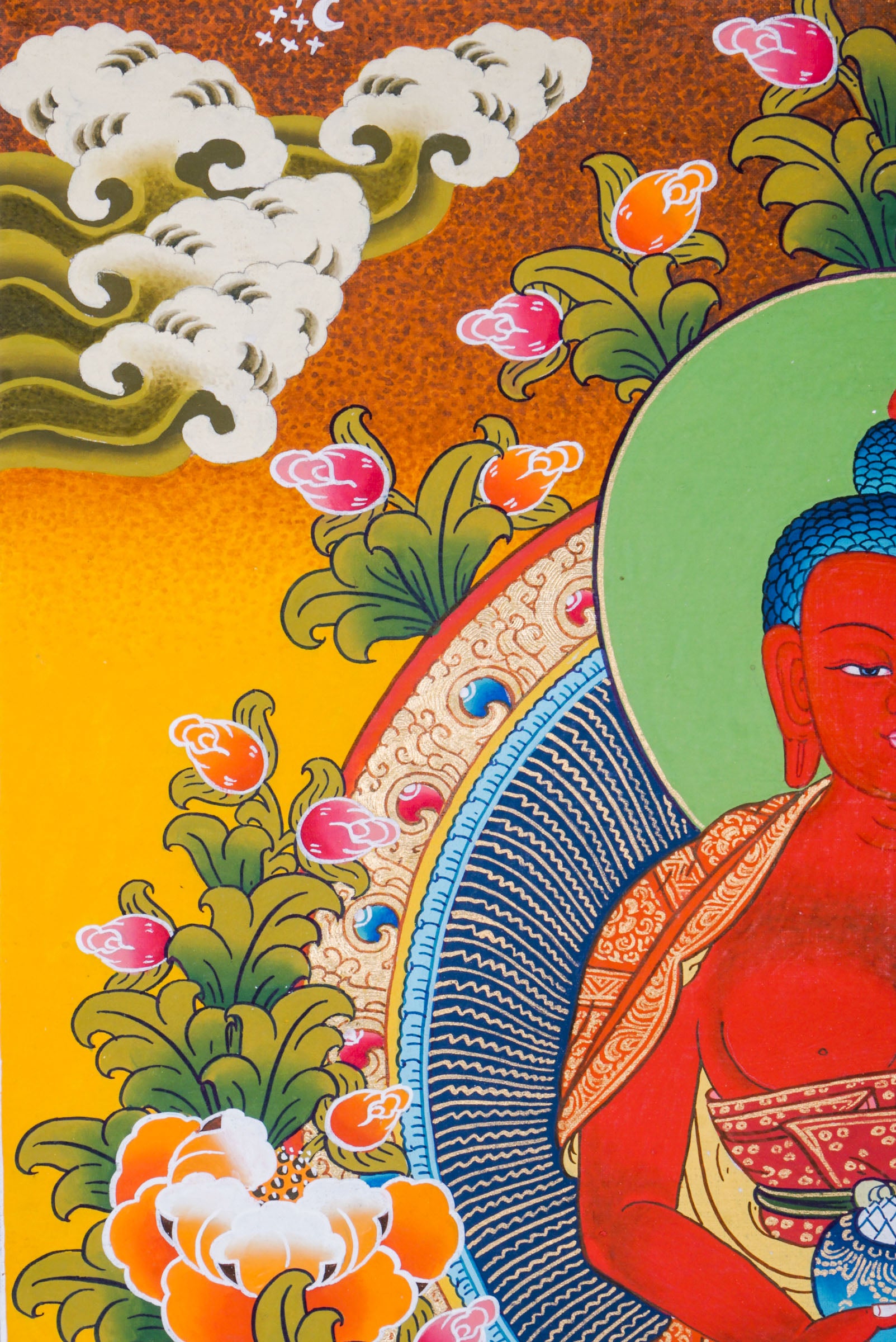 Amitabha buddha - the Buddha of Infinite Light, is a revered figure in Mahayana and Pure Land Buddhism.