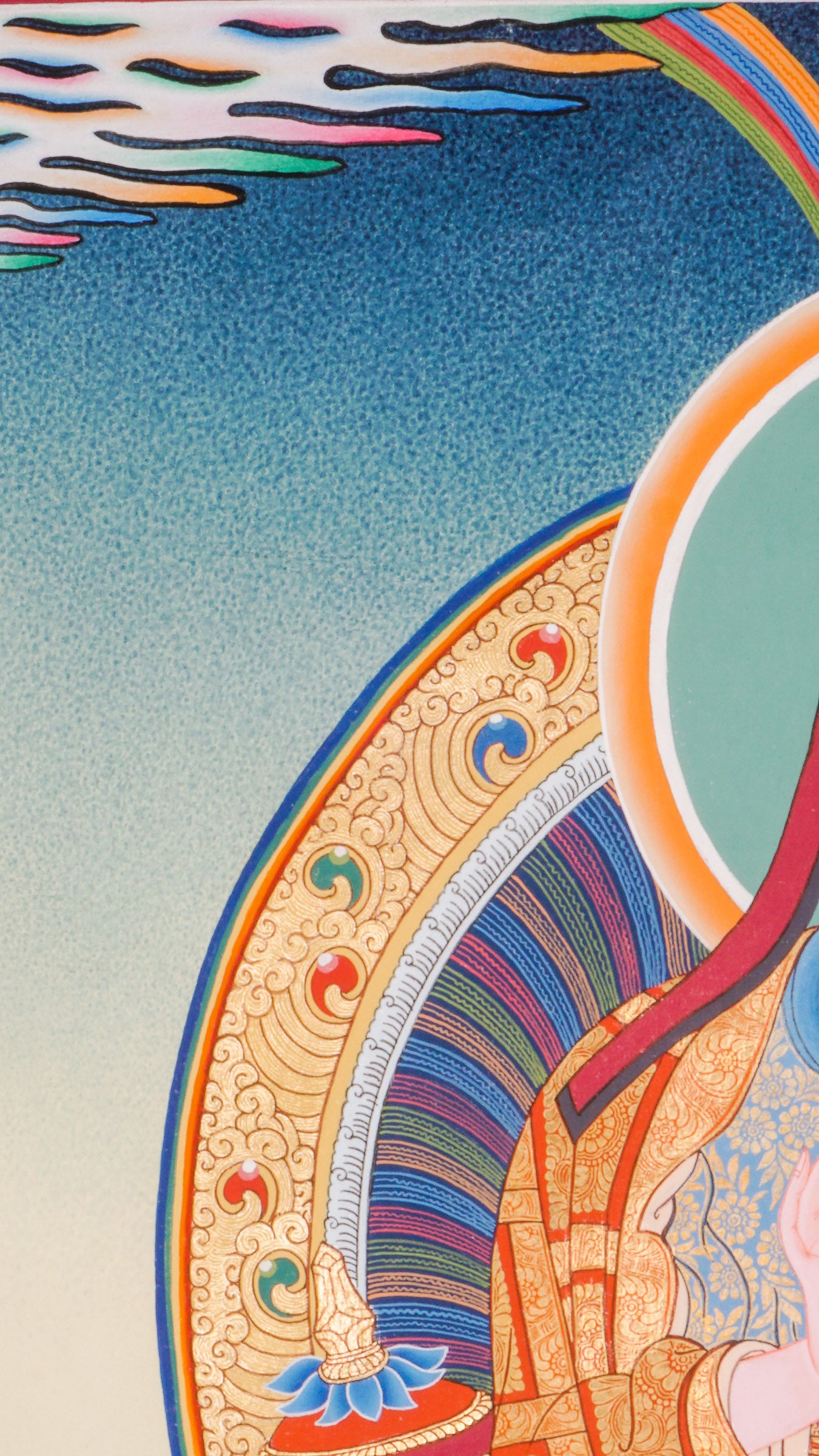 The Atisha Thangka - a finely hand-crafted art representing the great Buddhist master Atisha Dipamkara Shrijnana