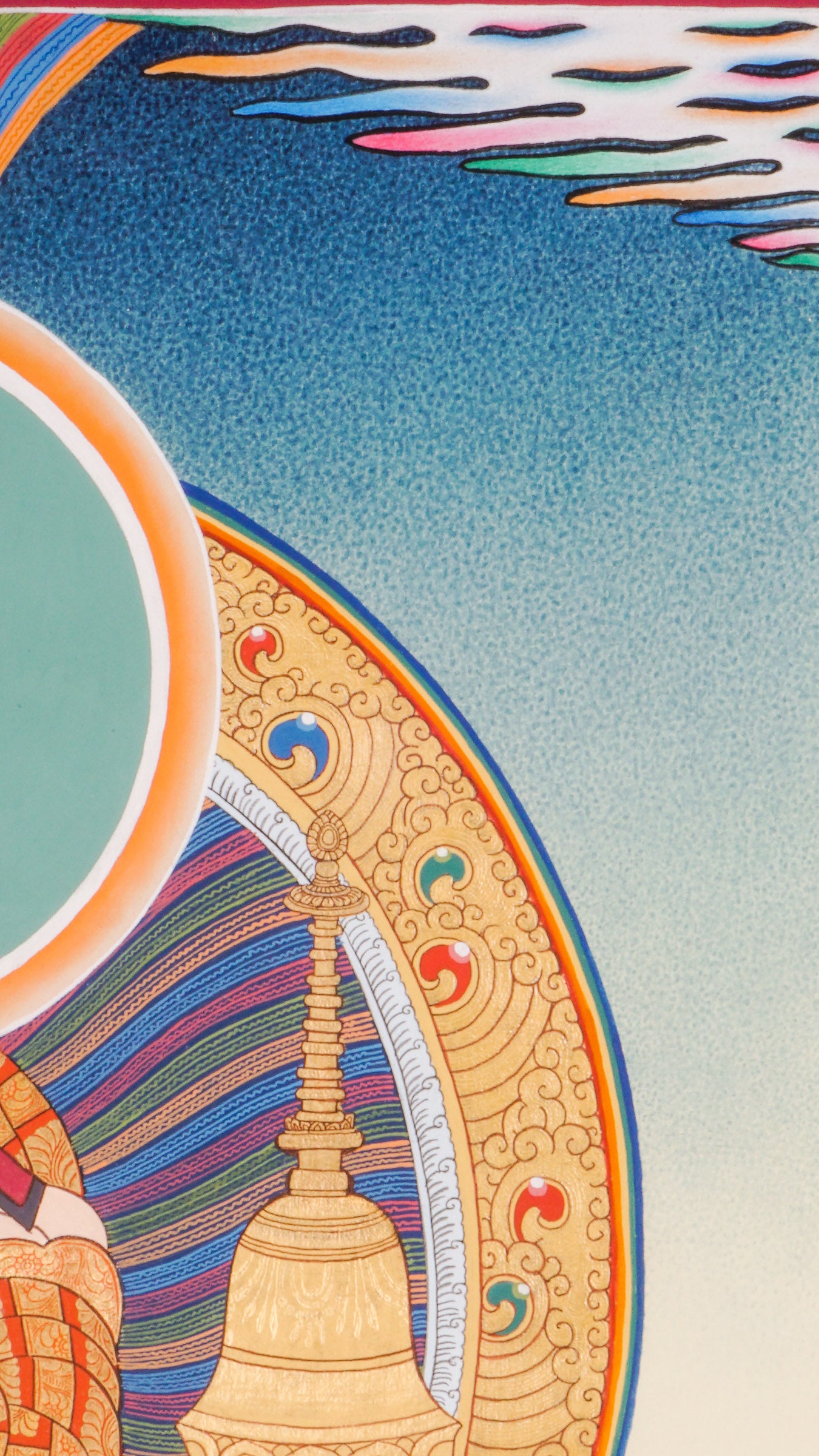 The Atisha Thangka - a finely hand-crafted art representing the great Buddhist master Atisha Dipamkara Shrijnana