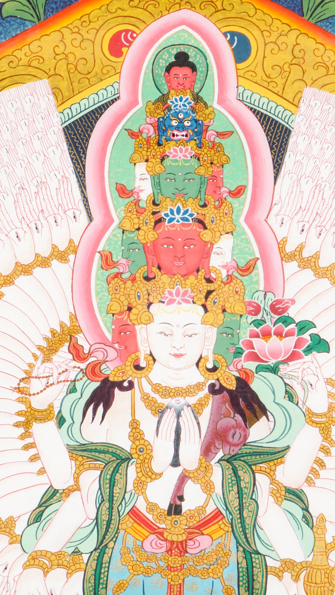 Avalokiteshvara Thangka | The Bodhisattva of Infinite Compassion