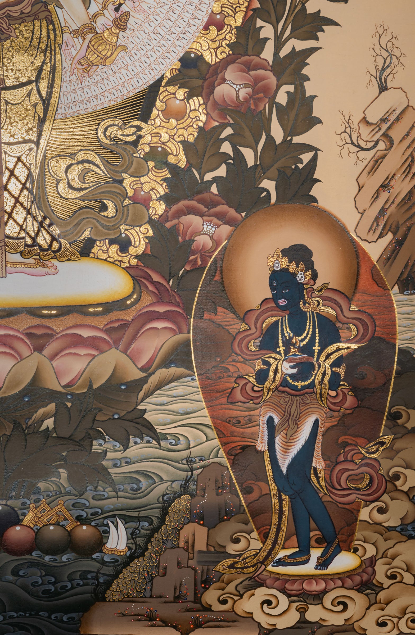 Avalokeshwor Thangka - a hand-painted Buddhist artwork from Nepal