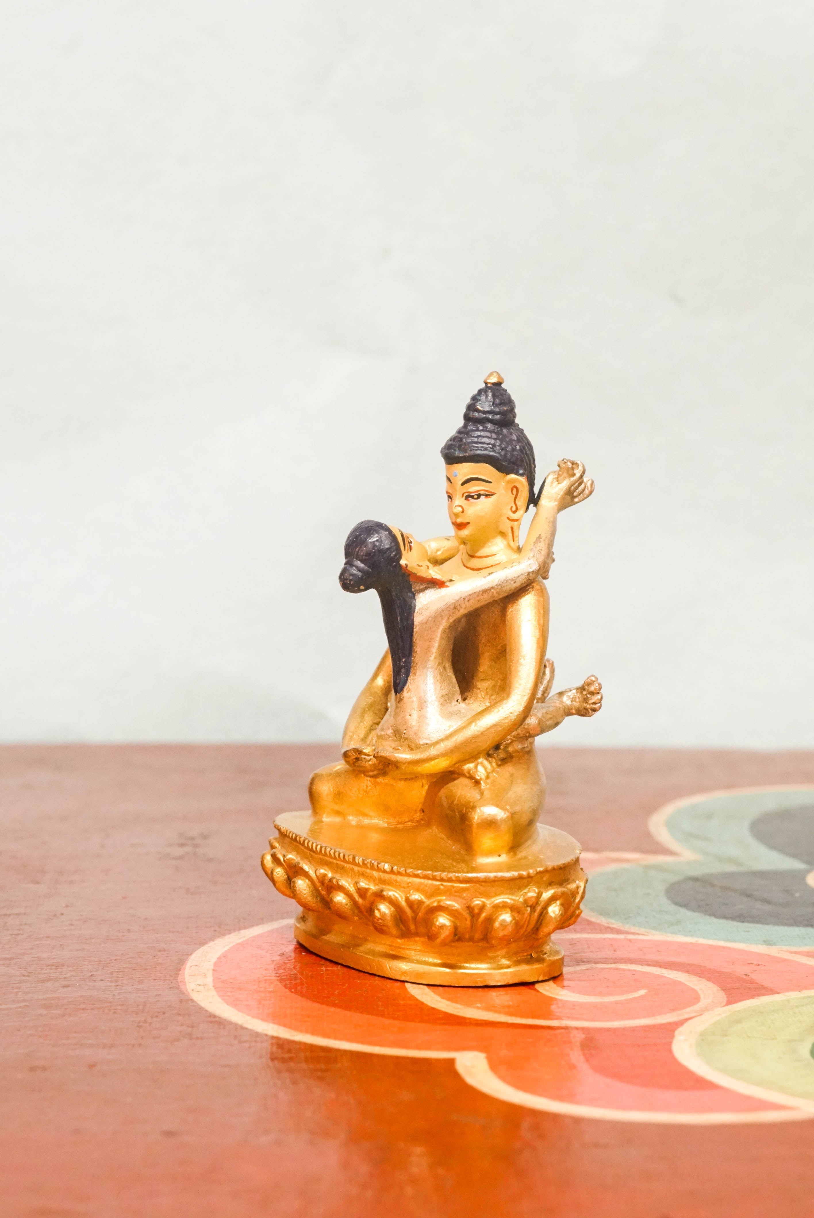 Handcrafted Buddha Shakti statue depicting a serene figure symbolizing divine feminine energy, compassion, and spiritual power, adorned with intricate ornaments.