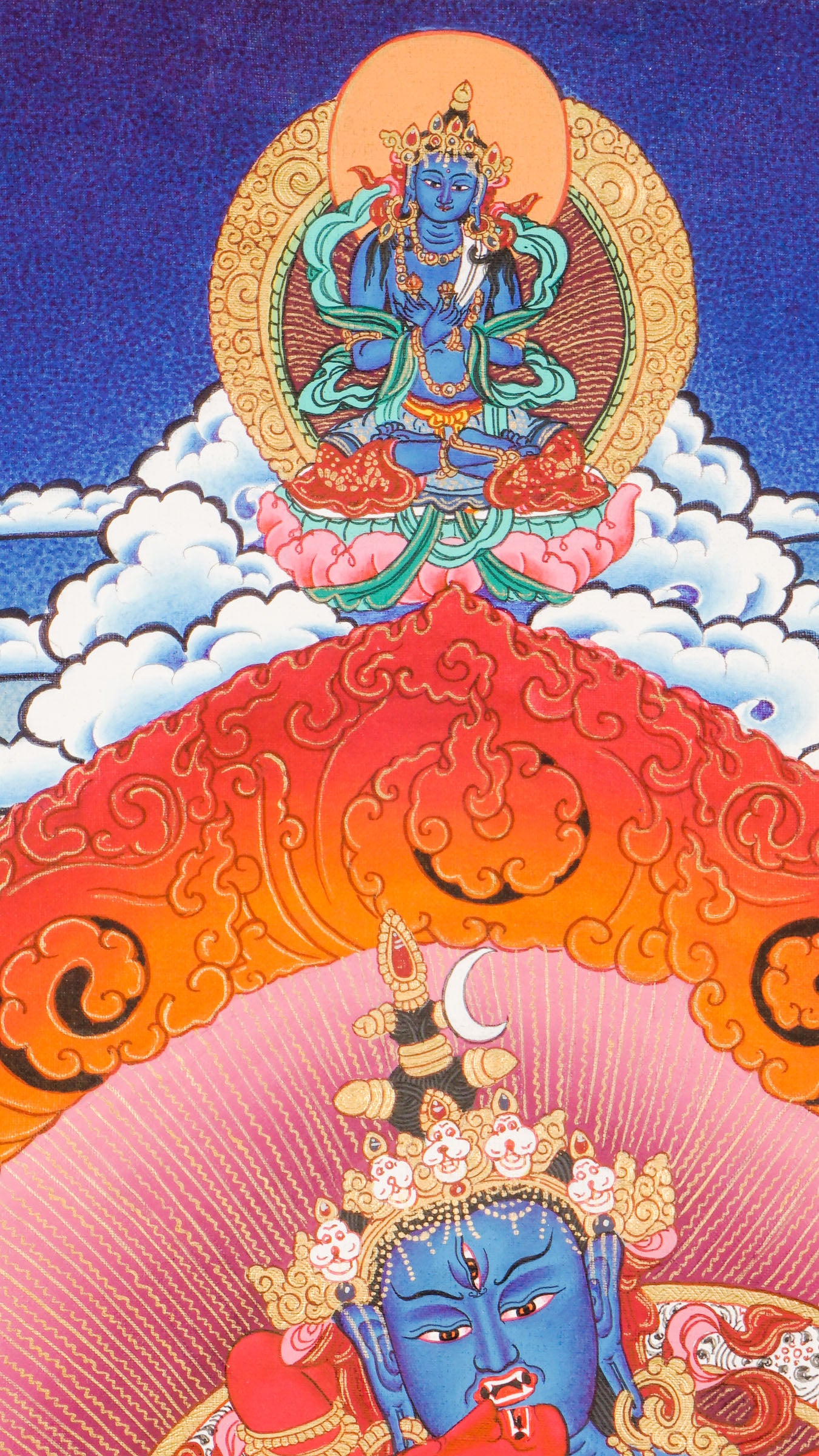 Chakrasambhara Thangka- a sacred and powerful depiction central to Vajrayana Buddhist tantric practice.