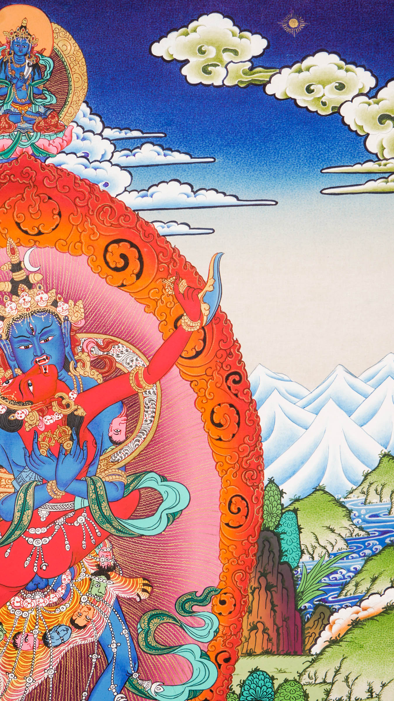 Chakrasambhara Thangka- a sacred and powerful depiction central to Vajrayana Buddhist tantric practice.