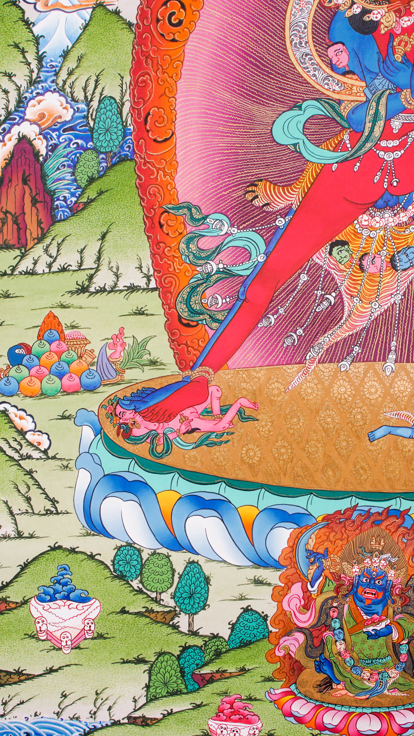 Chakrasambhara Thangka- a sacred and powerful depiction central to Vajrayana Buddhist tantric practice.