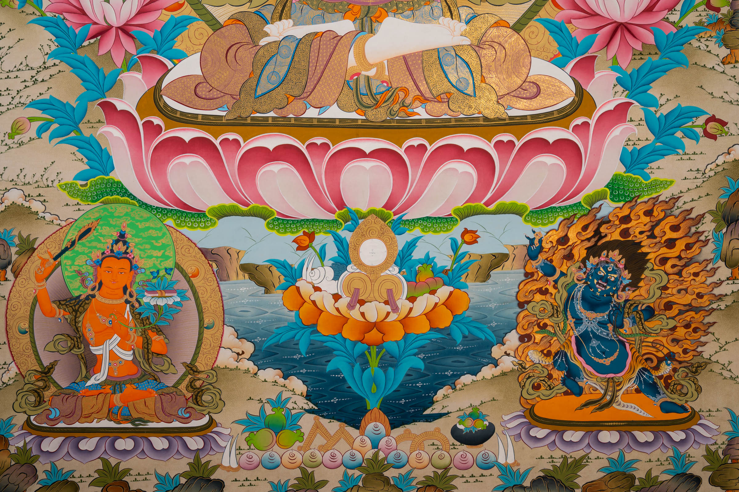 The Chenrezig Thangka - a stunning hand-painted Buddhist artwork