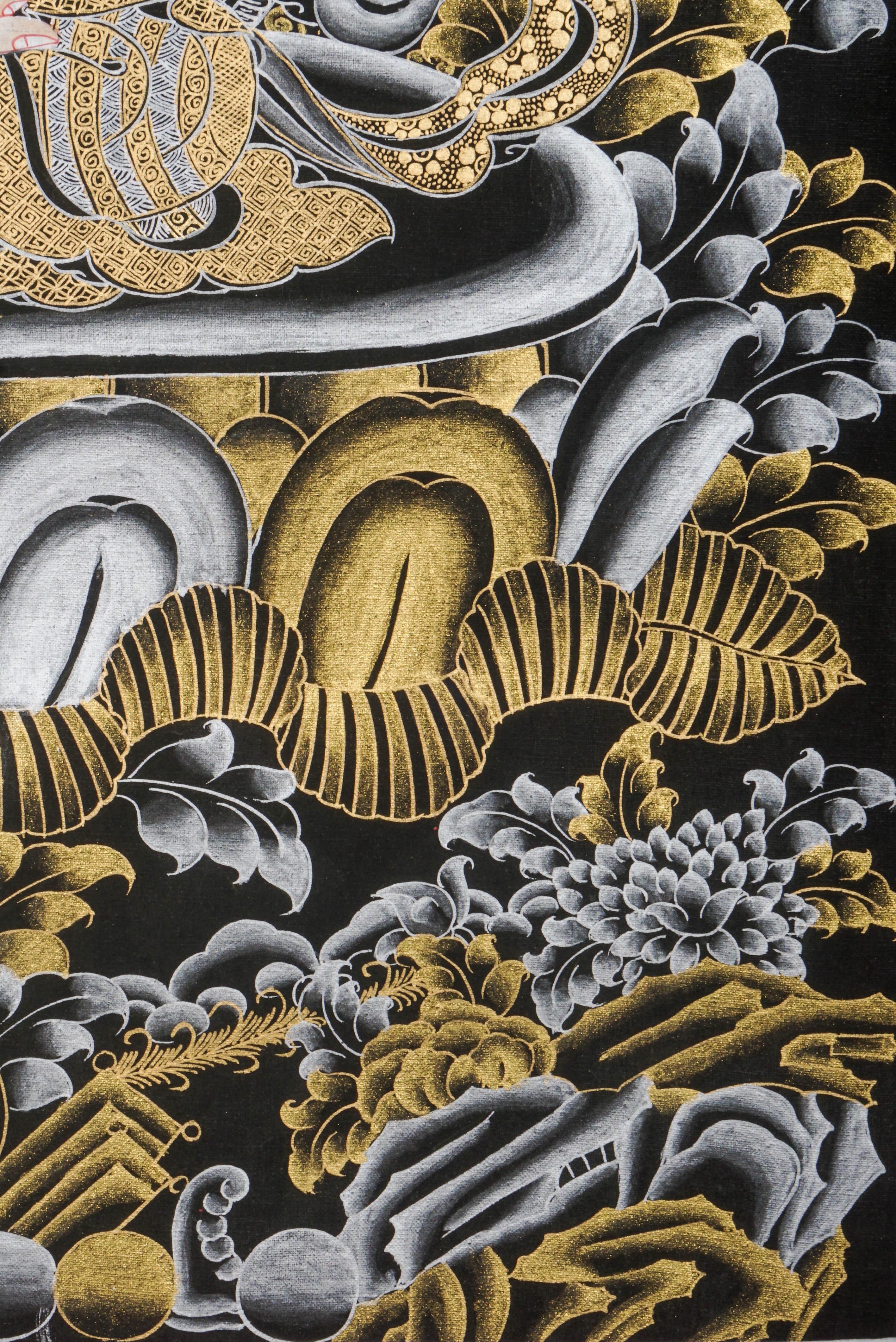 This genuine Tibetan Chenrezig Thangka, hand-painted with natural pigments, radiates compassion and serenity—perfect for inviting peace and loving energy into your space.