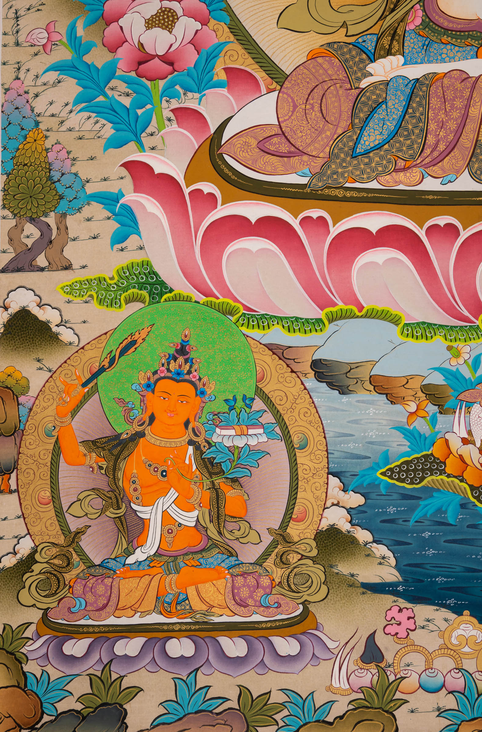 Chenrezig Thangka - a beautifully hand-painted artwork