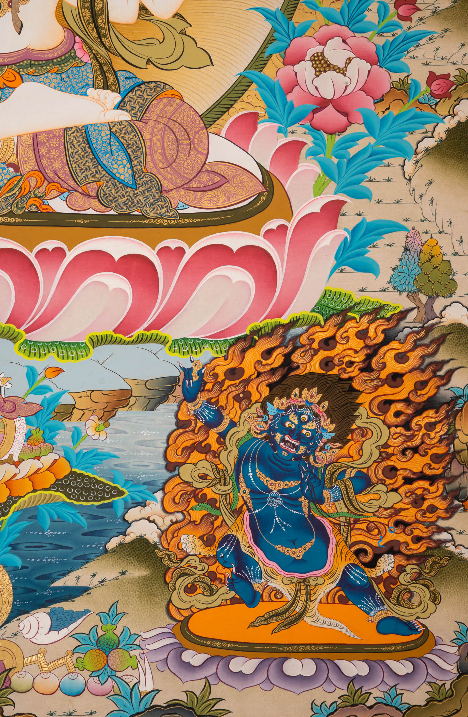 Chenrezig Thangka - a beautifully hand-painted artwork