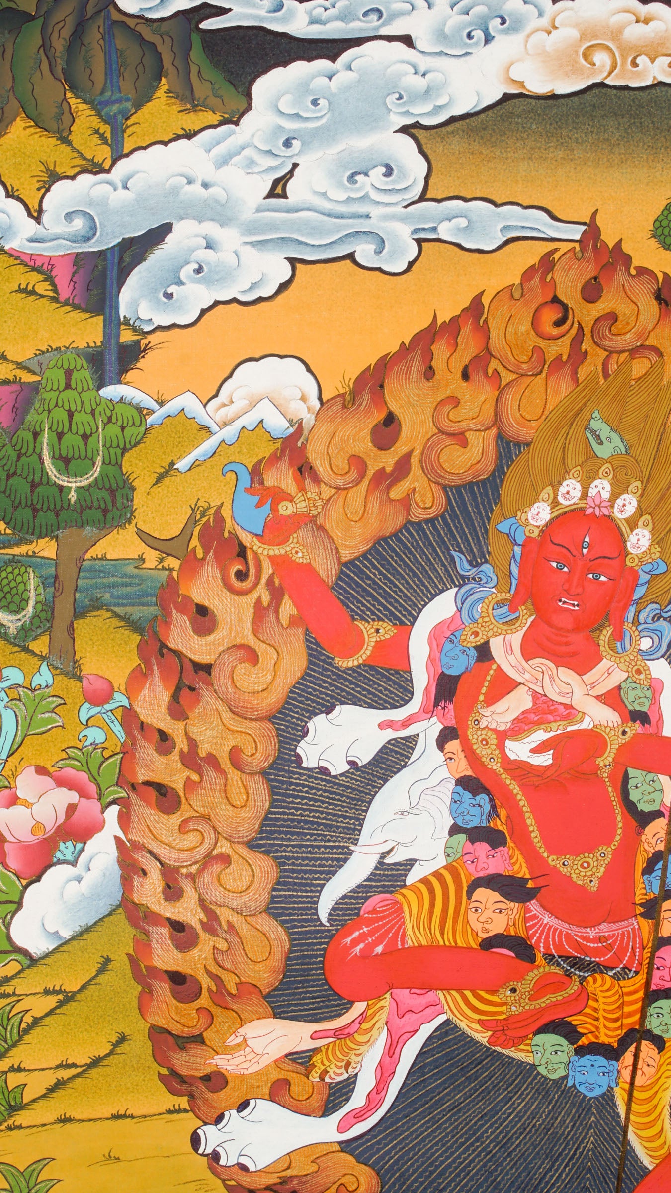 Dorje Phagmo (Vajravarahi) Tibetan Thangka Art Painting