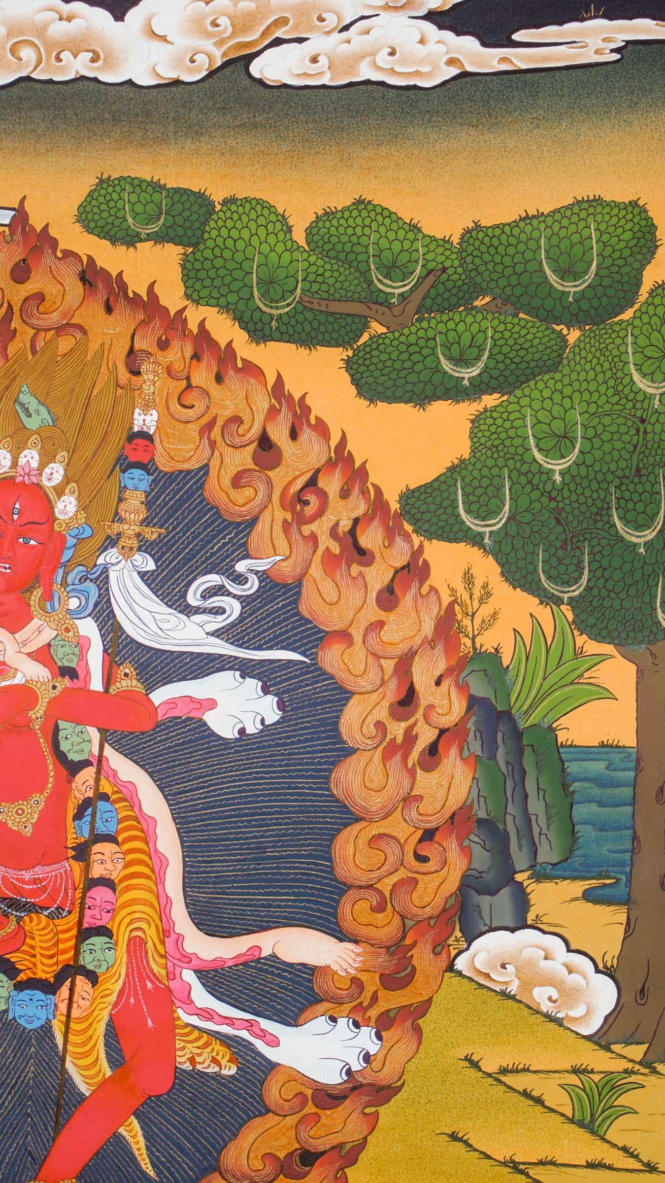 Dorje Phagmo (Vajravarahi) Tibetan Thangka Art Painting