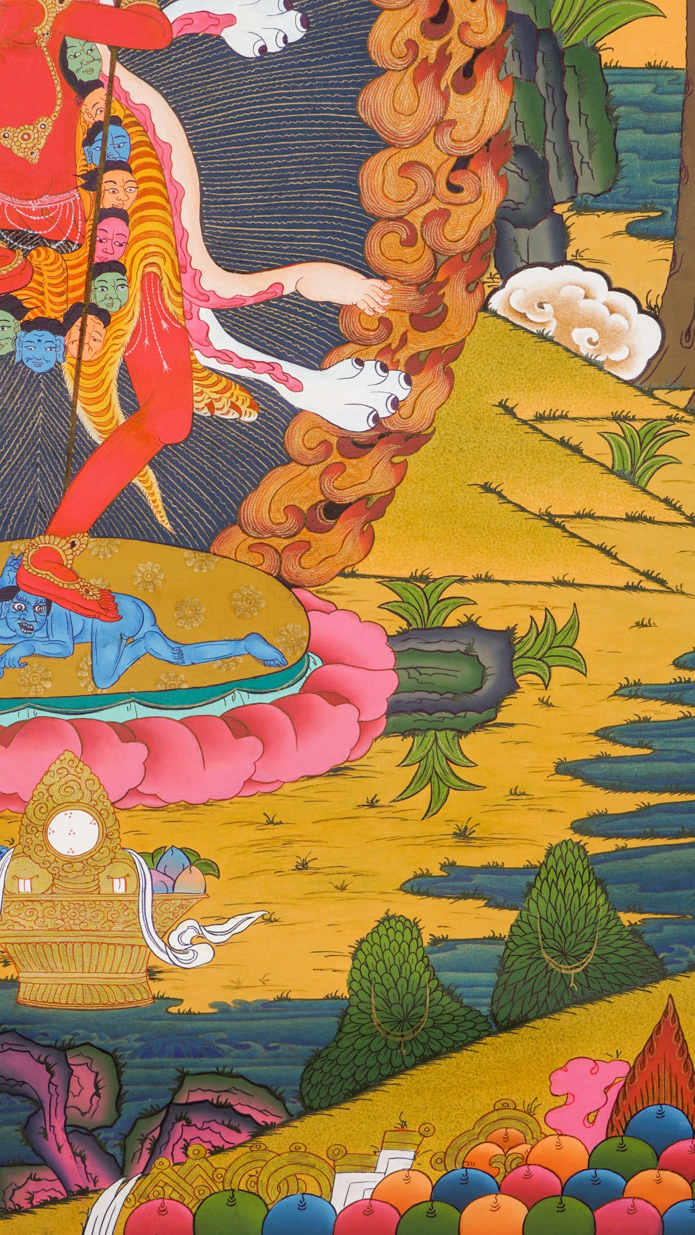 Dorje Phagmo (Vajravarahi) Tibetan Thangka Art Painting