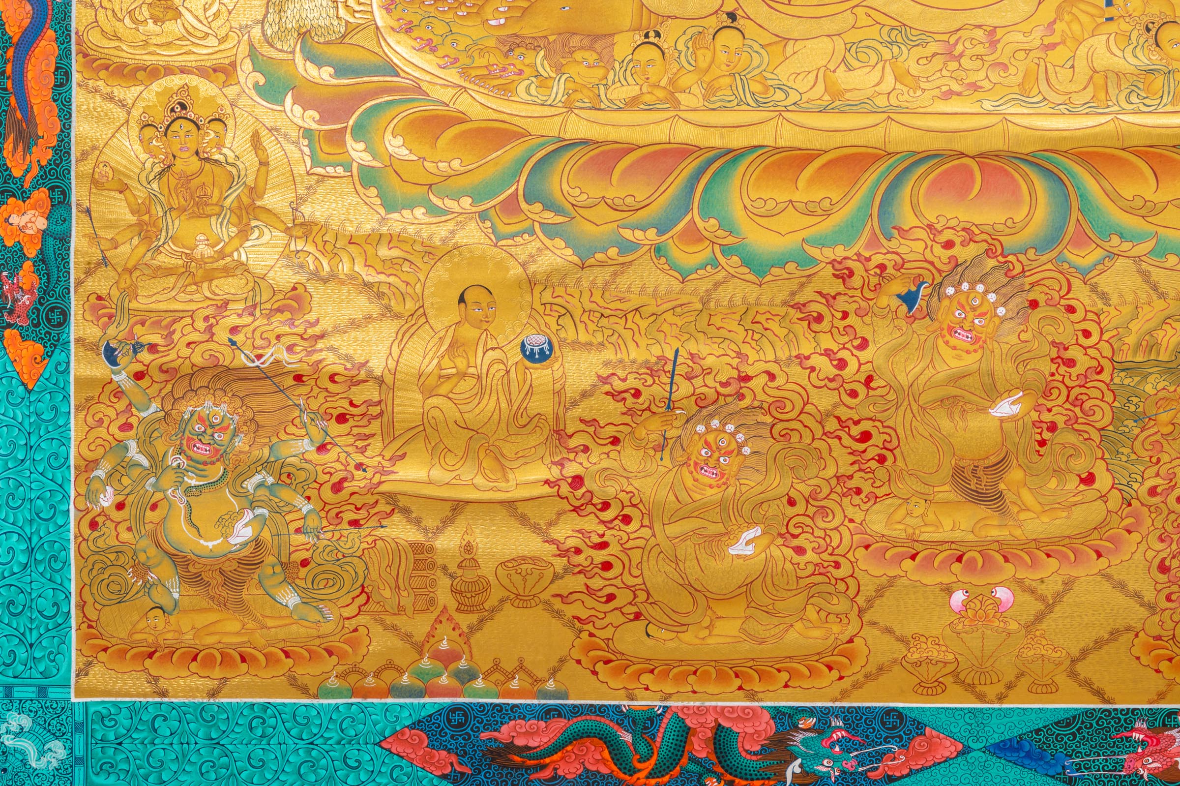 Dhukkar Thangka - meticulously hand-painted art.