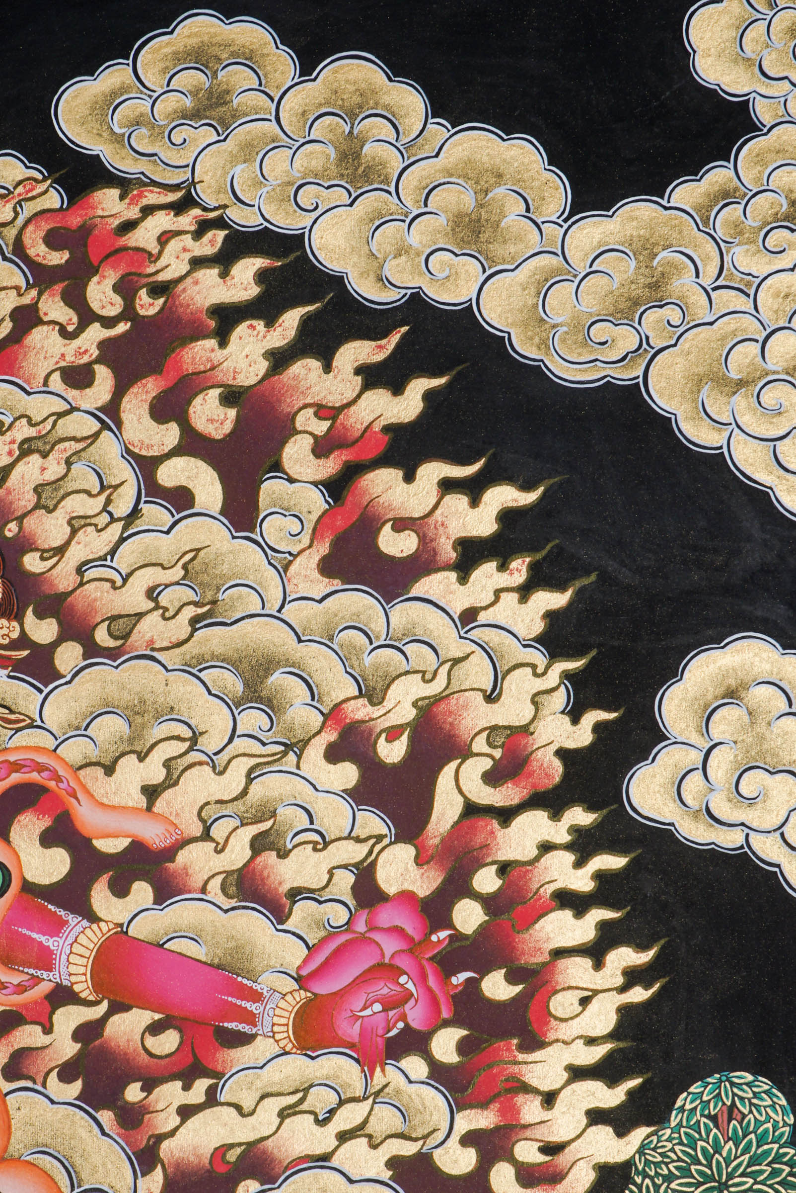 Ekajati Thangka - a sacred artwork with her unique one eye and single braid, symbolizing deep spiritual insight.