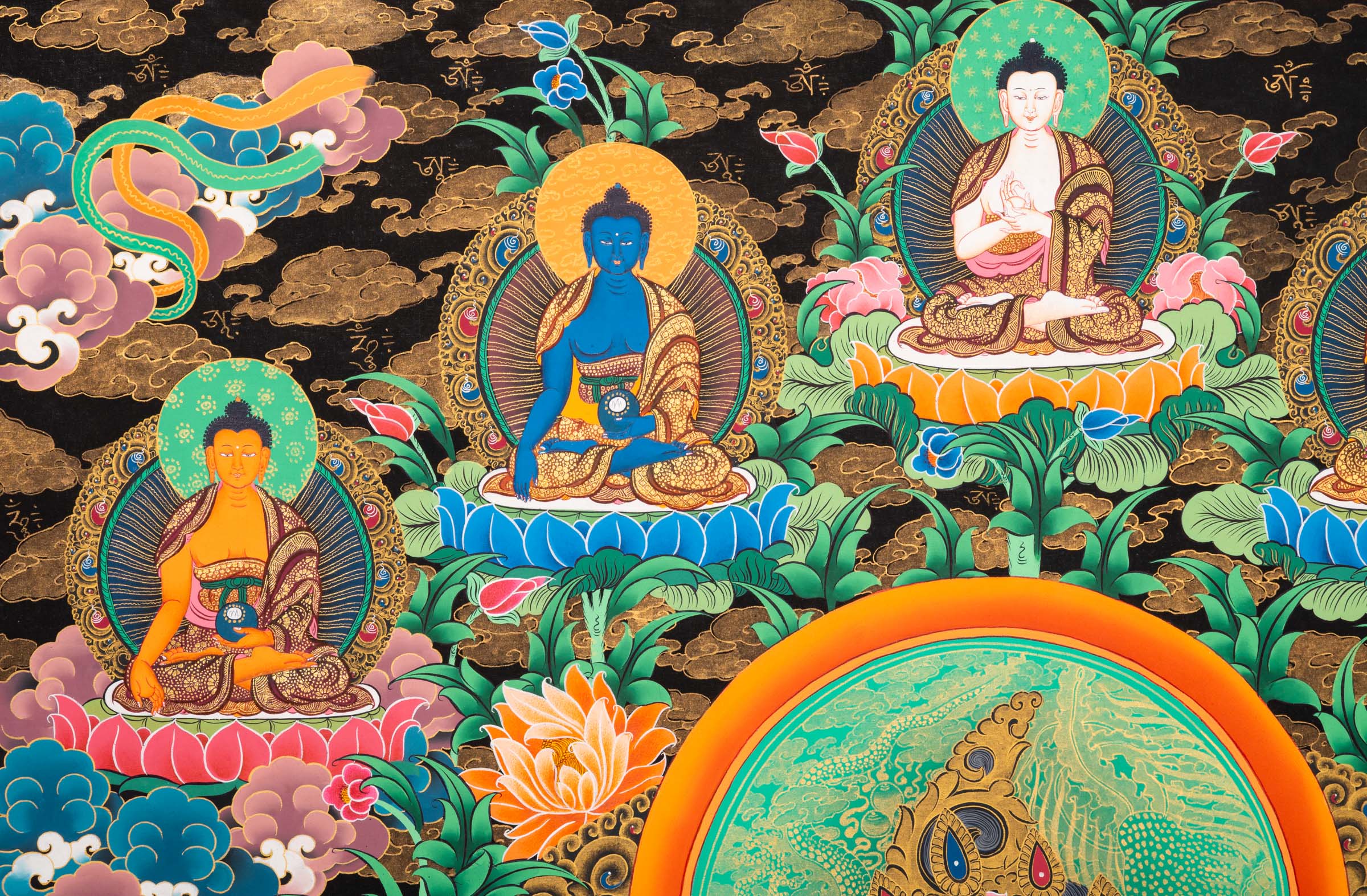 Green Tara Thangka - a hand-painted sacred artwork