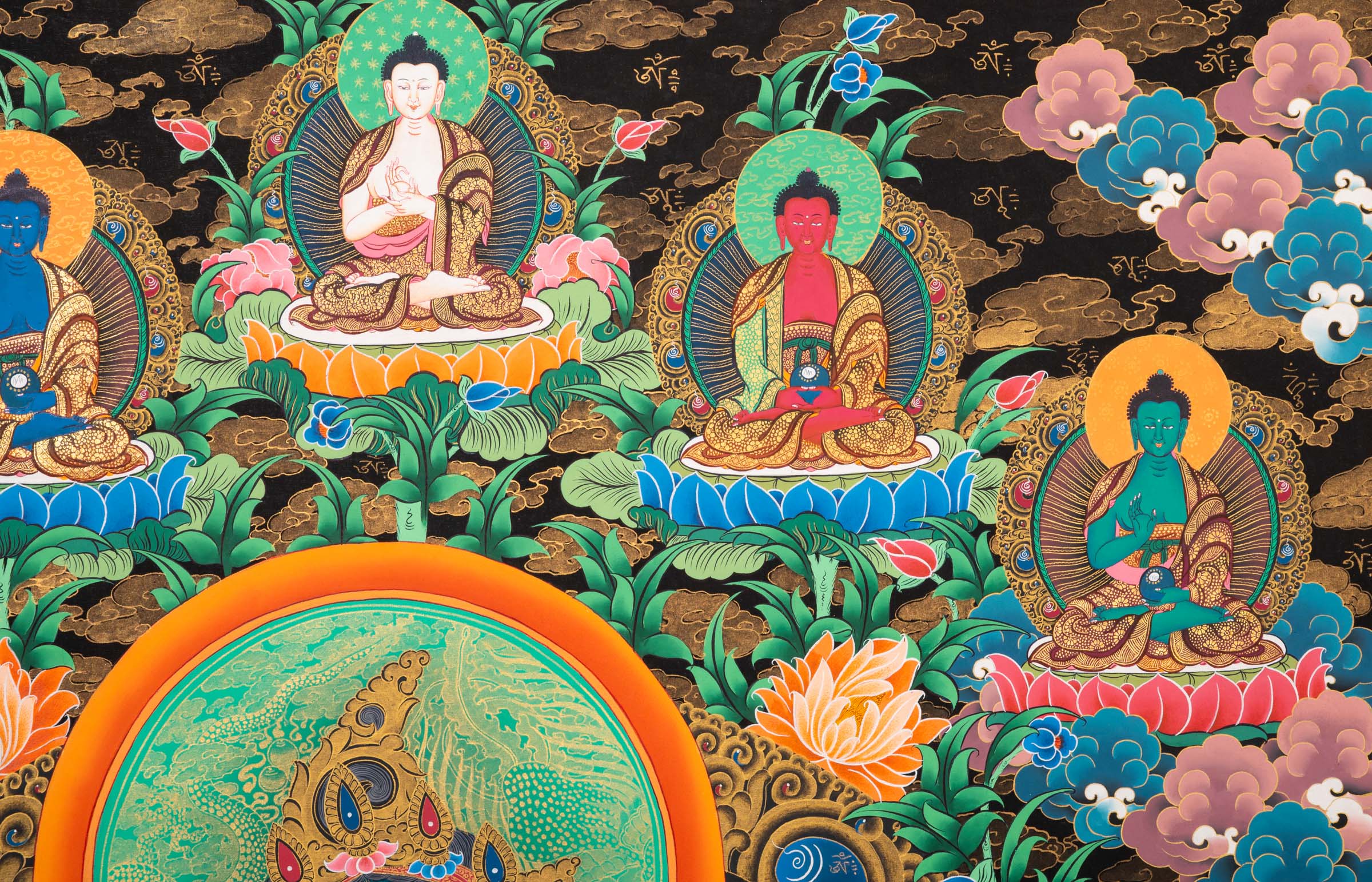 Green Tara Thangka - a hand-painted sacred artwork