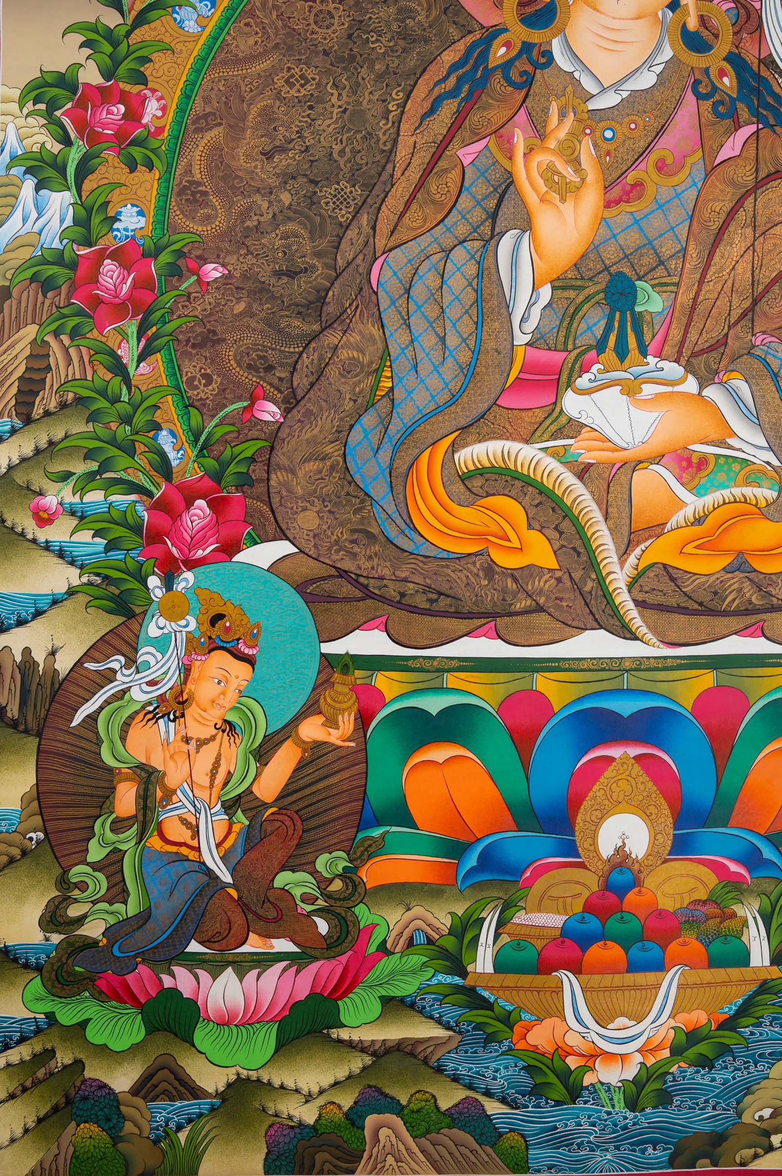 GURU THANGKA - a hand-painted spiritual artwork