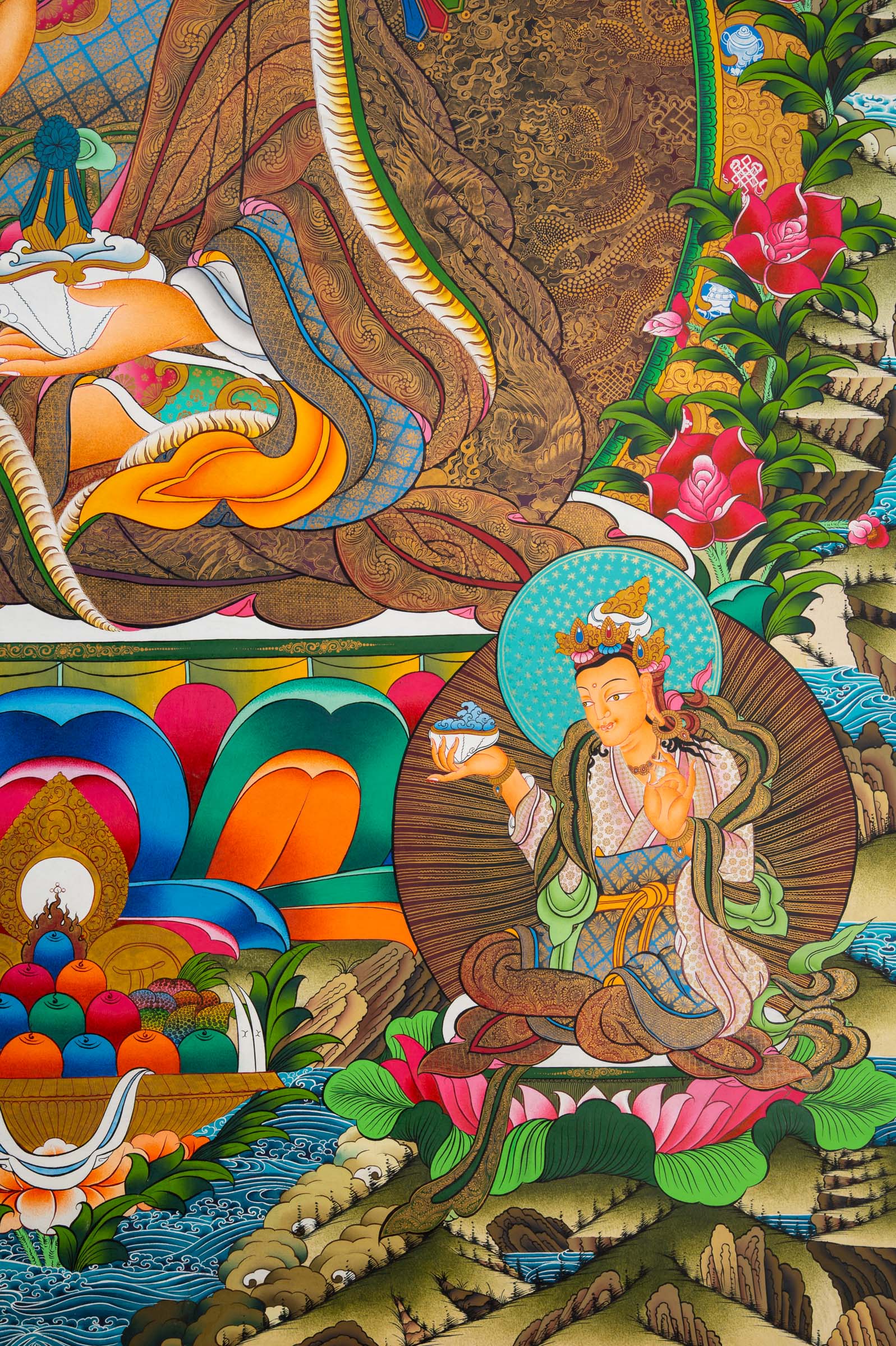 GURU THANGKA - a hand-painted spiritual artwork