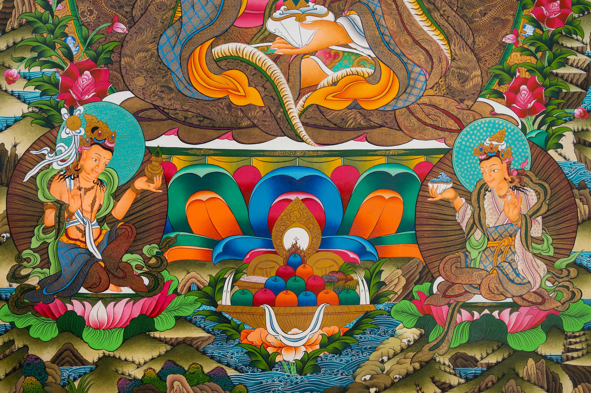 GURU THANGKA - a hand-painted spiritual artwork