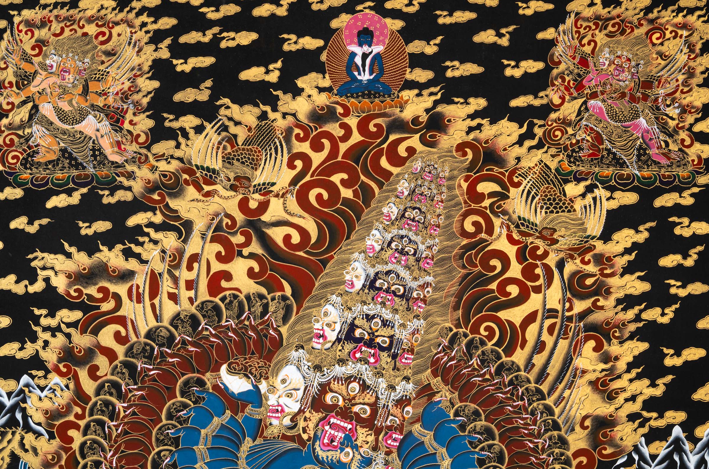 Heruka Thangka - a powerful, hand-painted sacred artwork