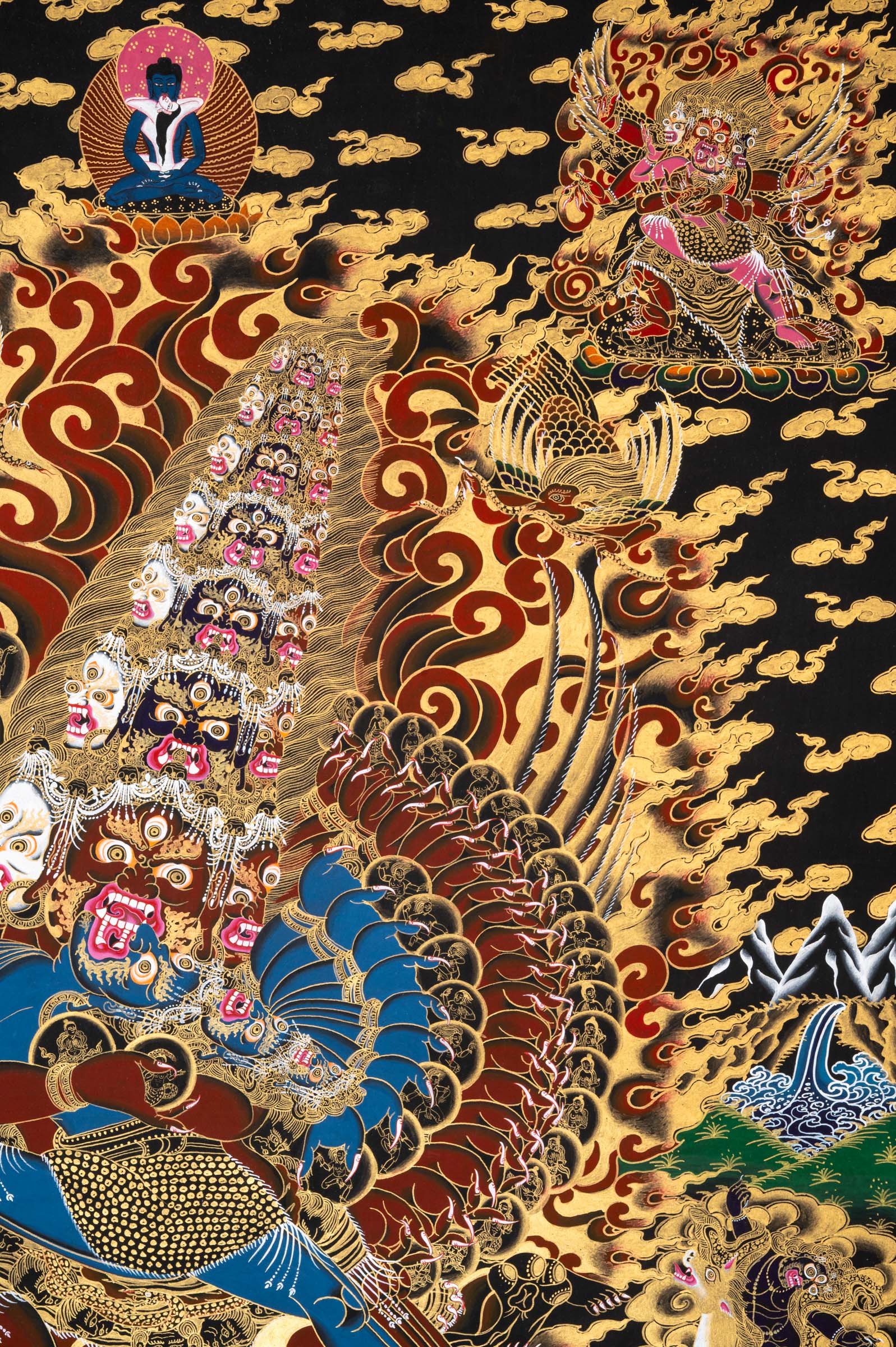 Heruka Thangka - a powerful, hand-painted sacred artwork