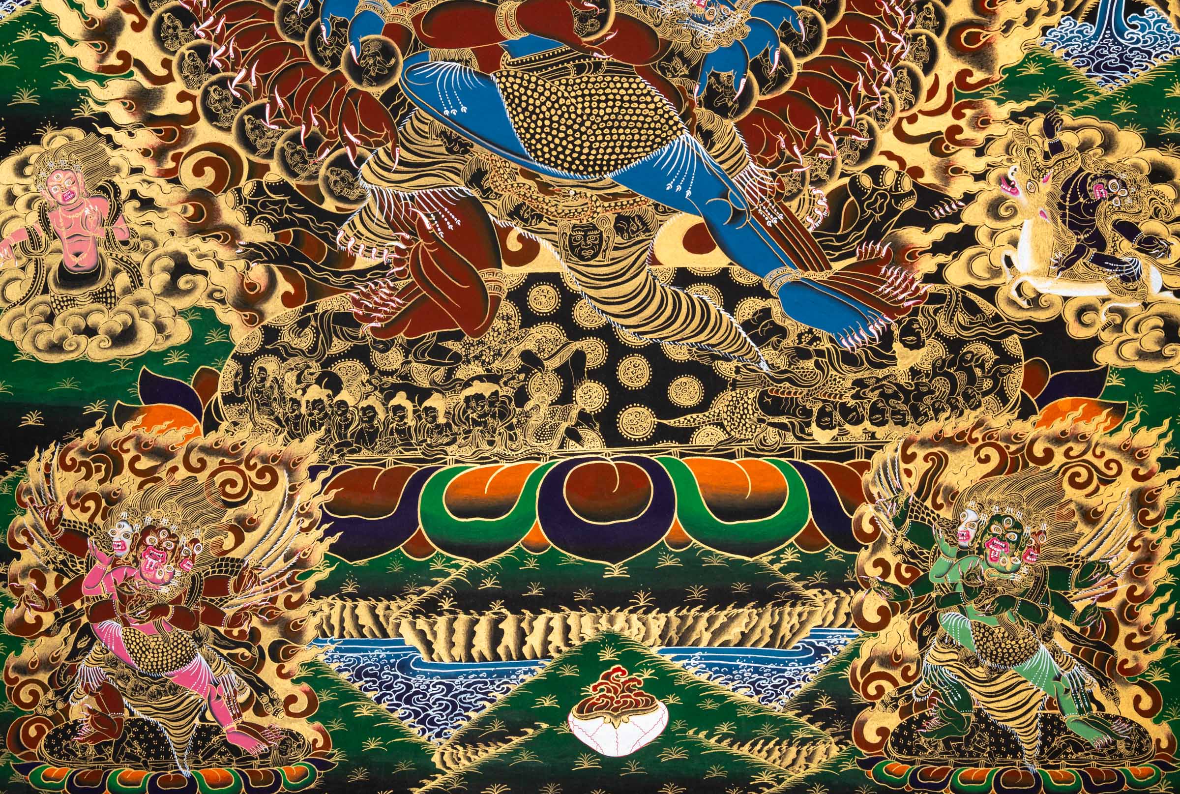 Heruka Thangka - a powerful, hand-painted sacred artwork