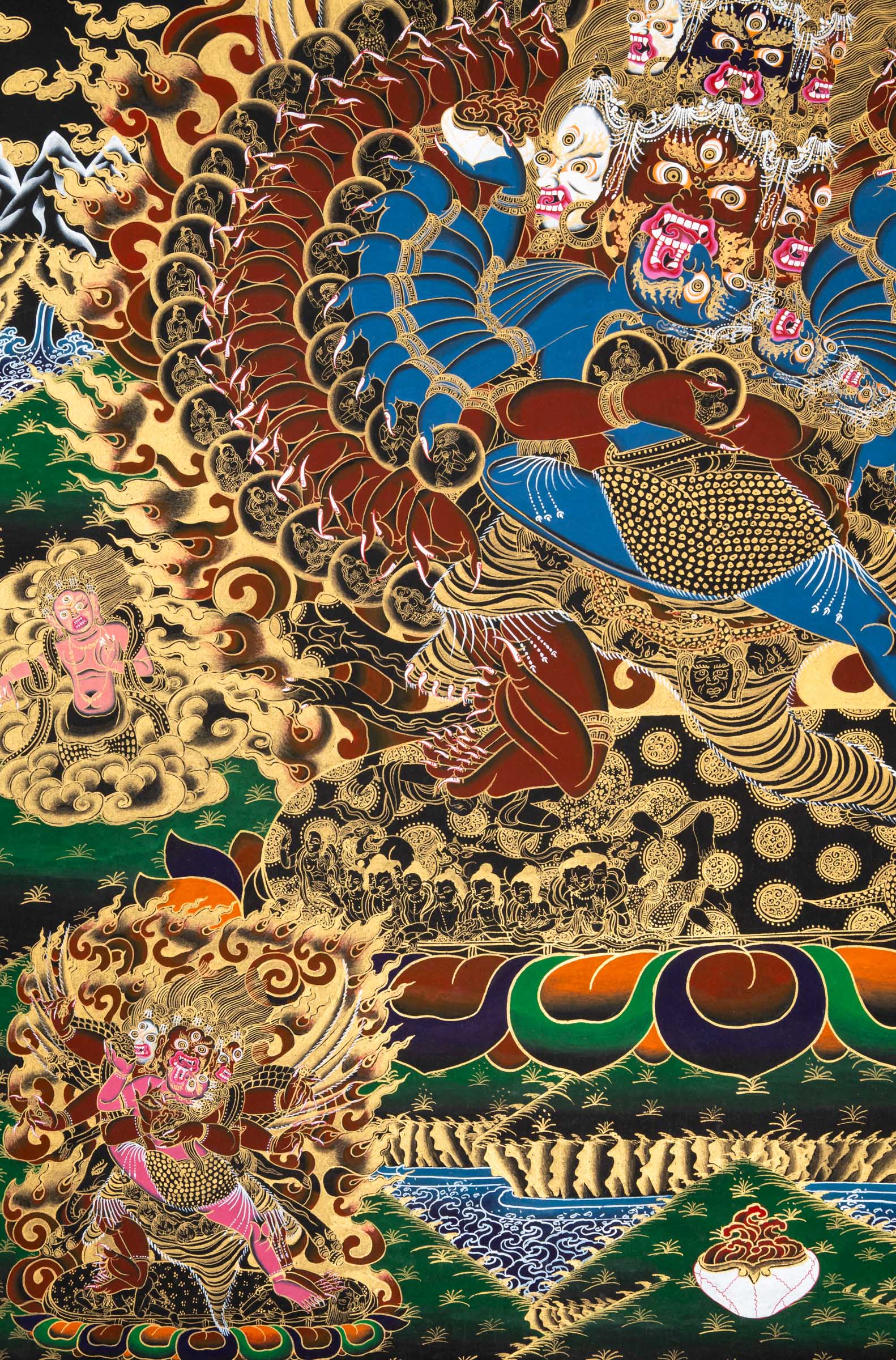 Heruka Thangka - a powerful, hand-painted sacred artwork