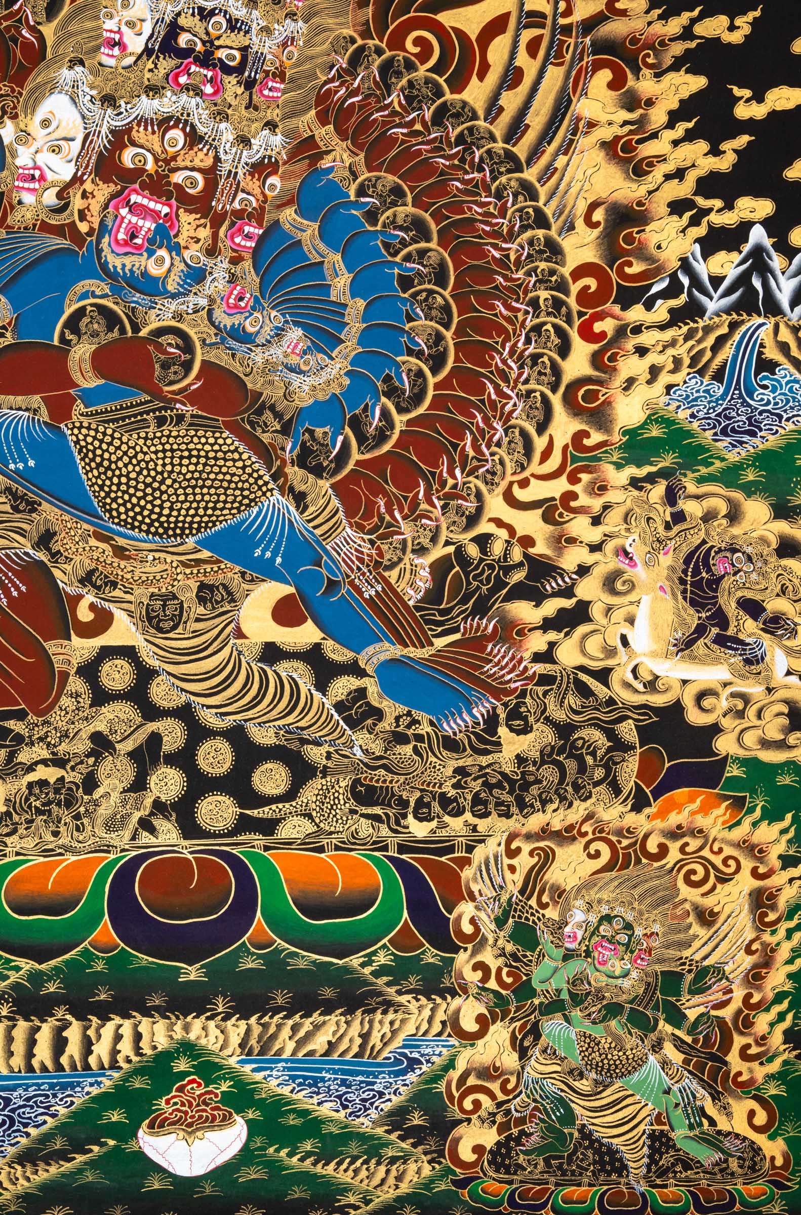 Heruka Thangka - a powerful, hand-painted sacred artwork