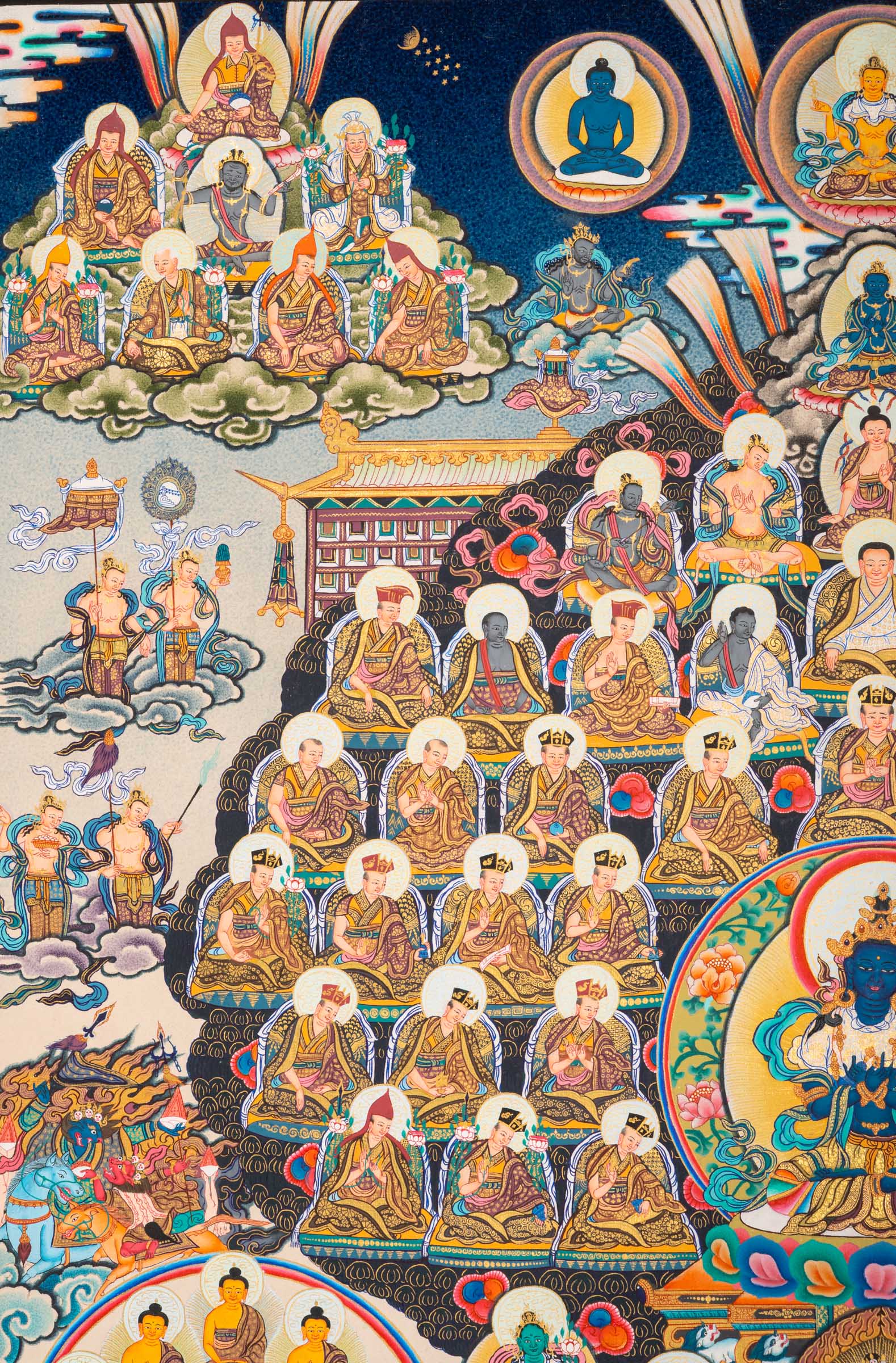 The Kagyu Choskin Vajradhara Thangka - a revered hand-painted artwork