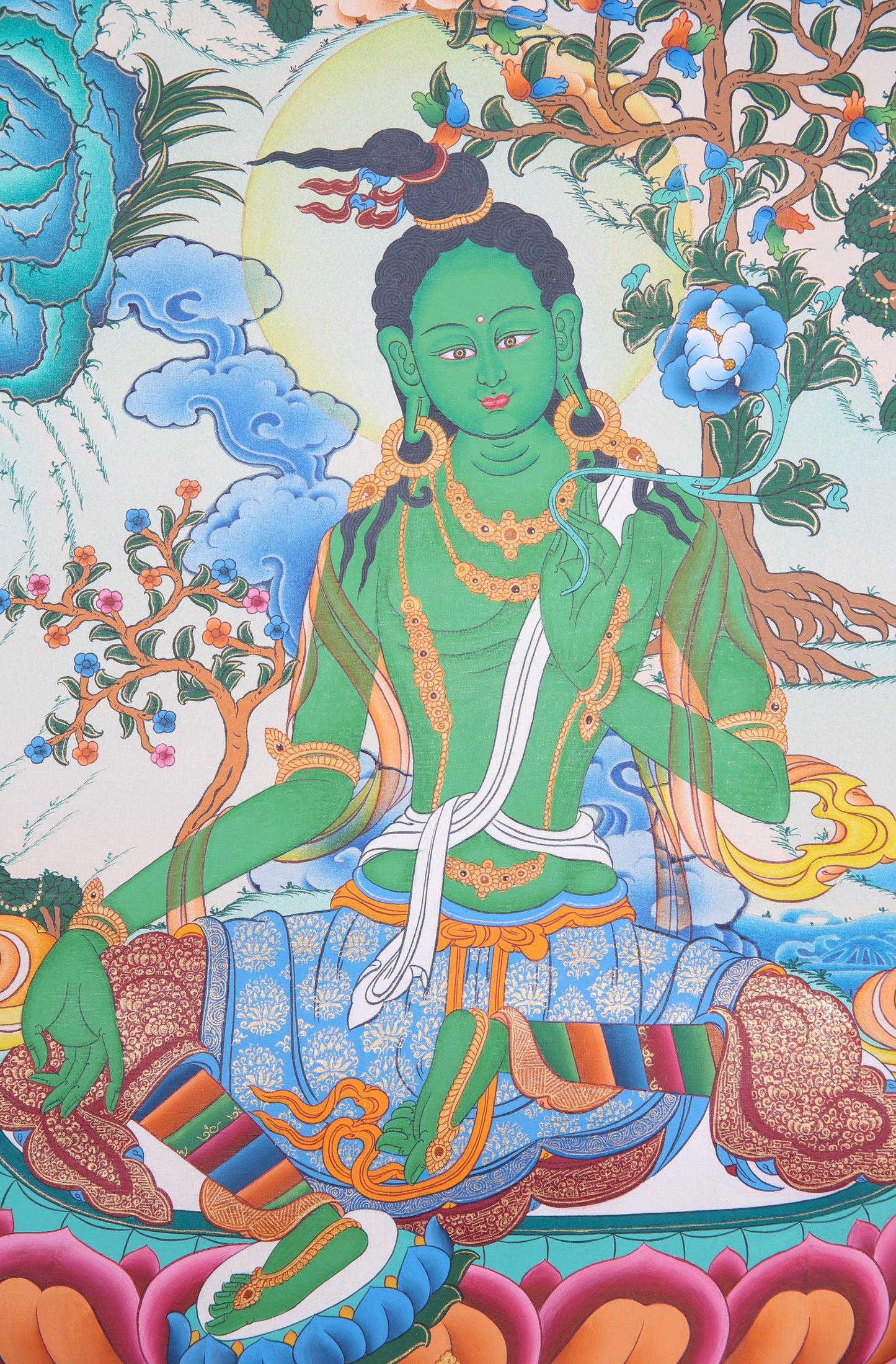 Green Tara Thanka