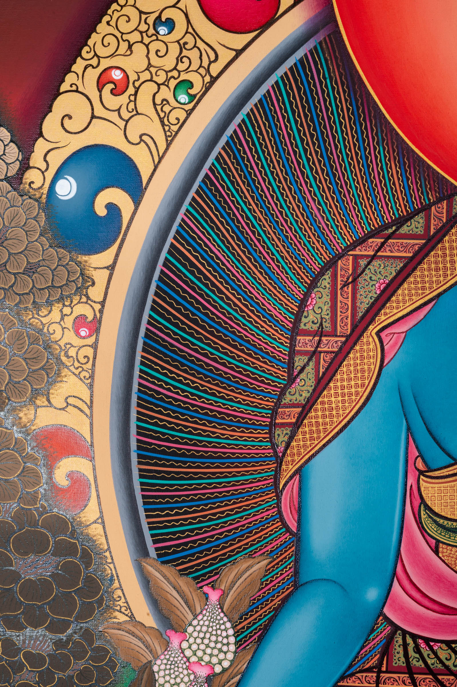 Medicine Buddha Thangka - a sacred hand thangka painting