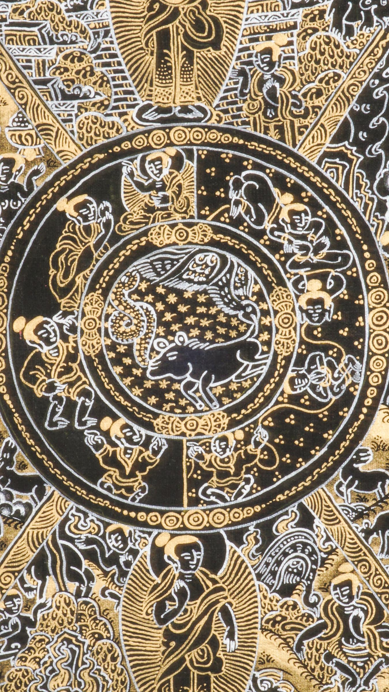 Wheel of Life Handmade Thangka