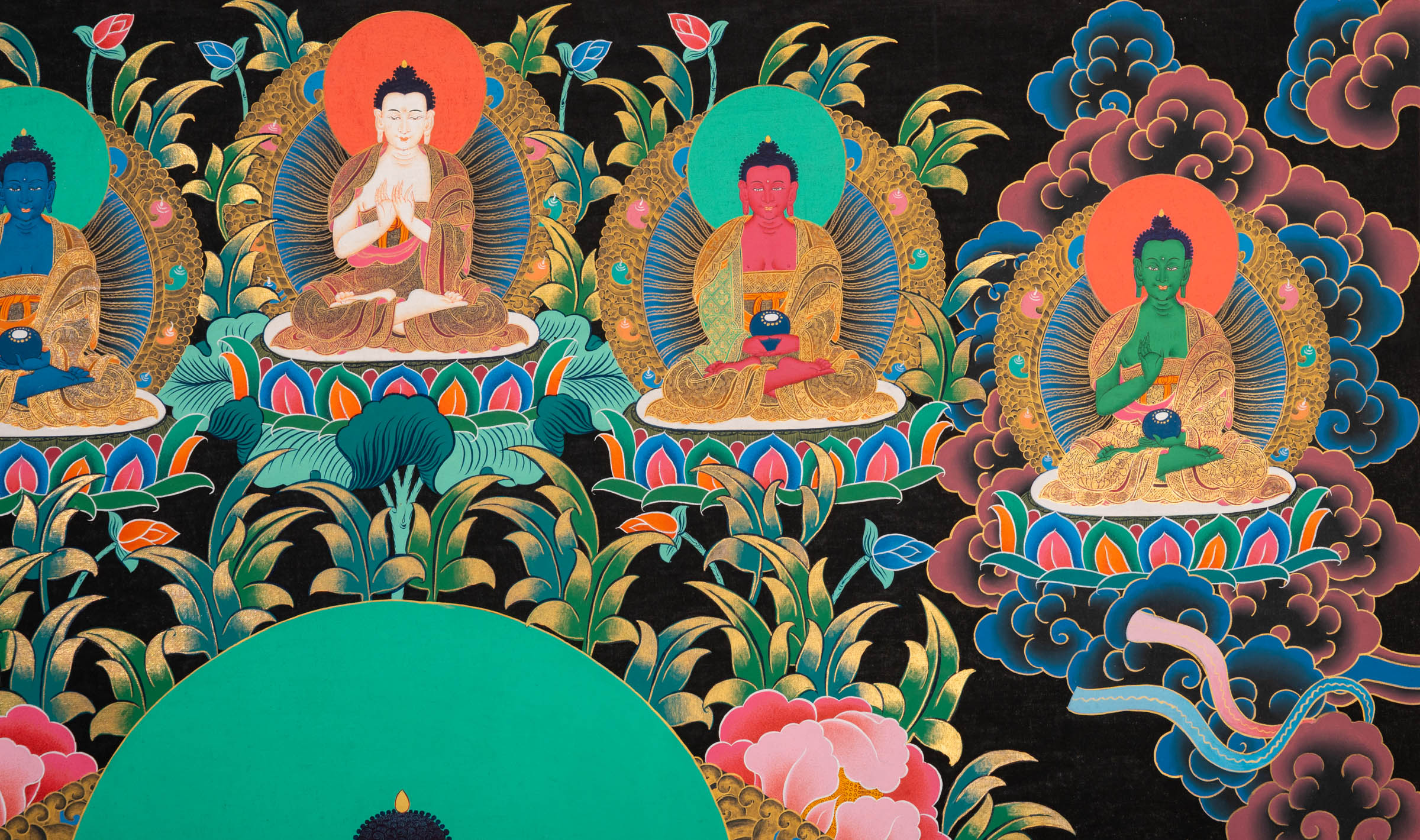 Shakyamuni Buddha - a traditional hand-painted artwork