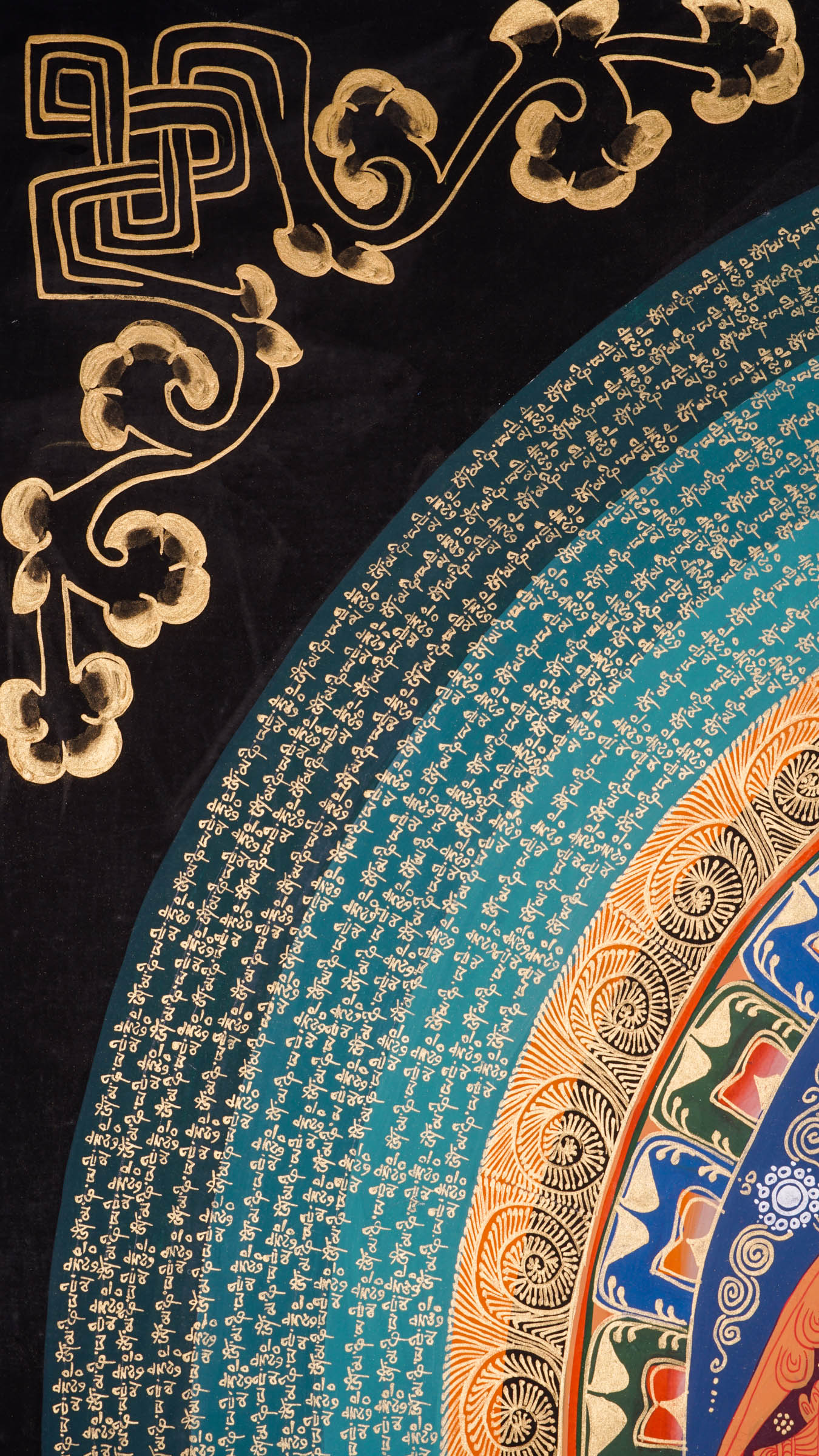 Experience the spiritual energy of our Mantra Mandala, blending ancient mantras like "Om Mani Padme Hum" with intricate mandala art. Hand-painted with care, it brings harmony, mindfulness, and spiritual growth while enhancing any space with calming beauty and elegance.