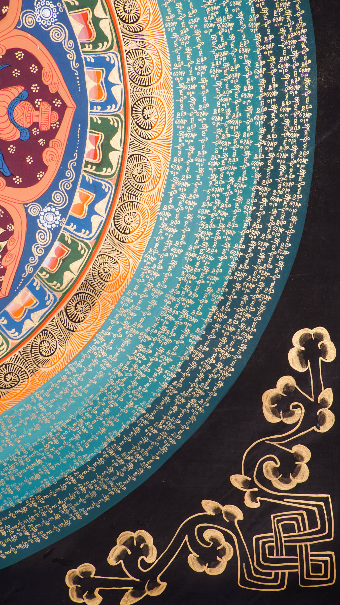 Experience the spiritual energy of our Mantra Mandala, blending ancient mantras like "Om Mani Padme Hum" with intricate mandala art. Hand-painted with care, it brings harmony, mindfulness, and spiritual growth while enhancing any space with calming beauty and elegance.