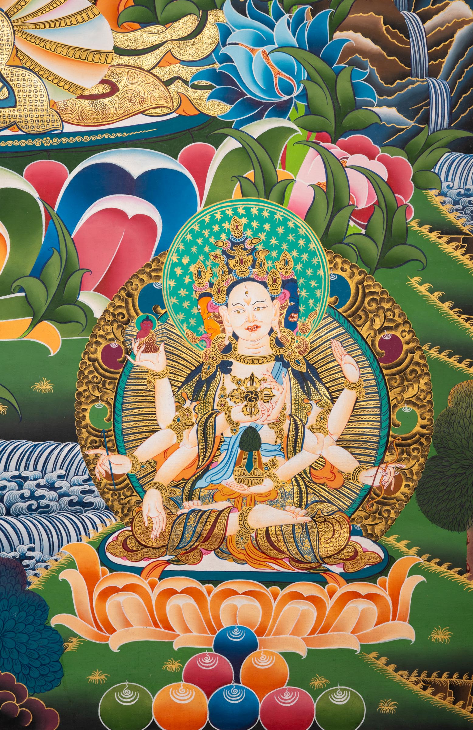 White Tara Thangka - a hand-painted spiritual artwork