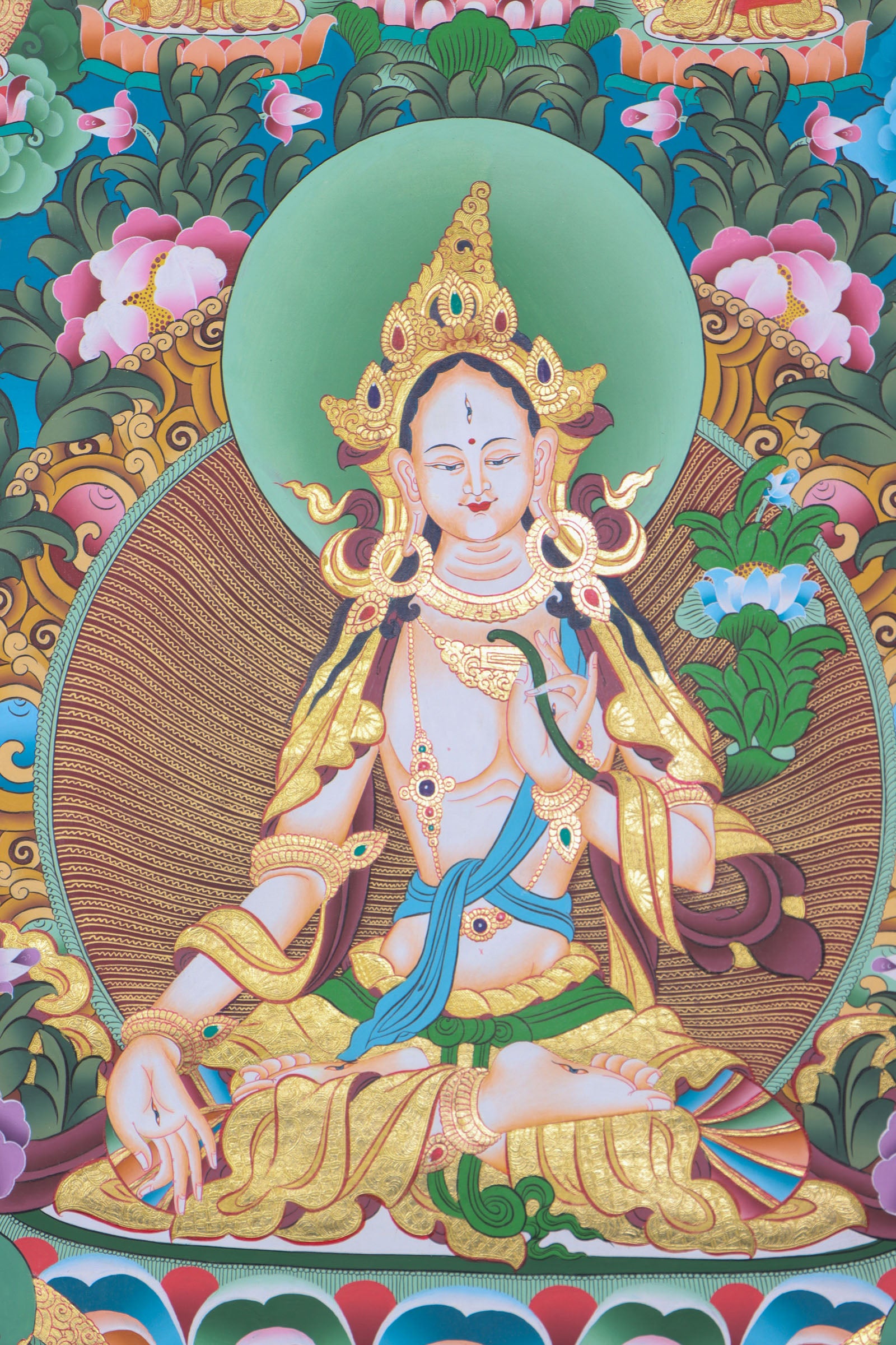 White Tara Thangka Painting