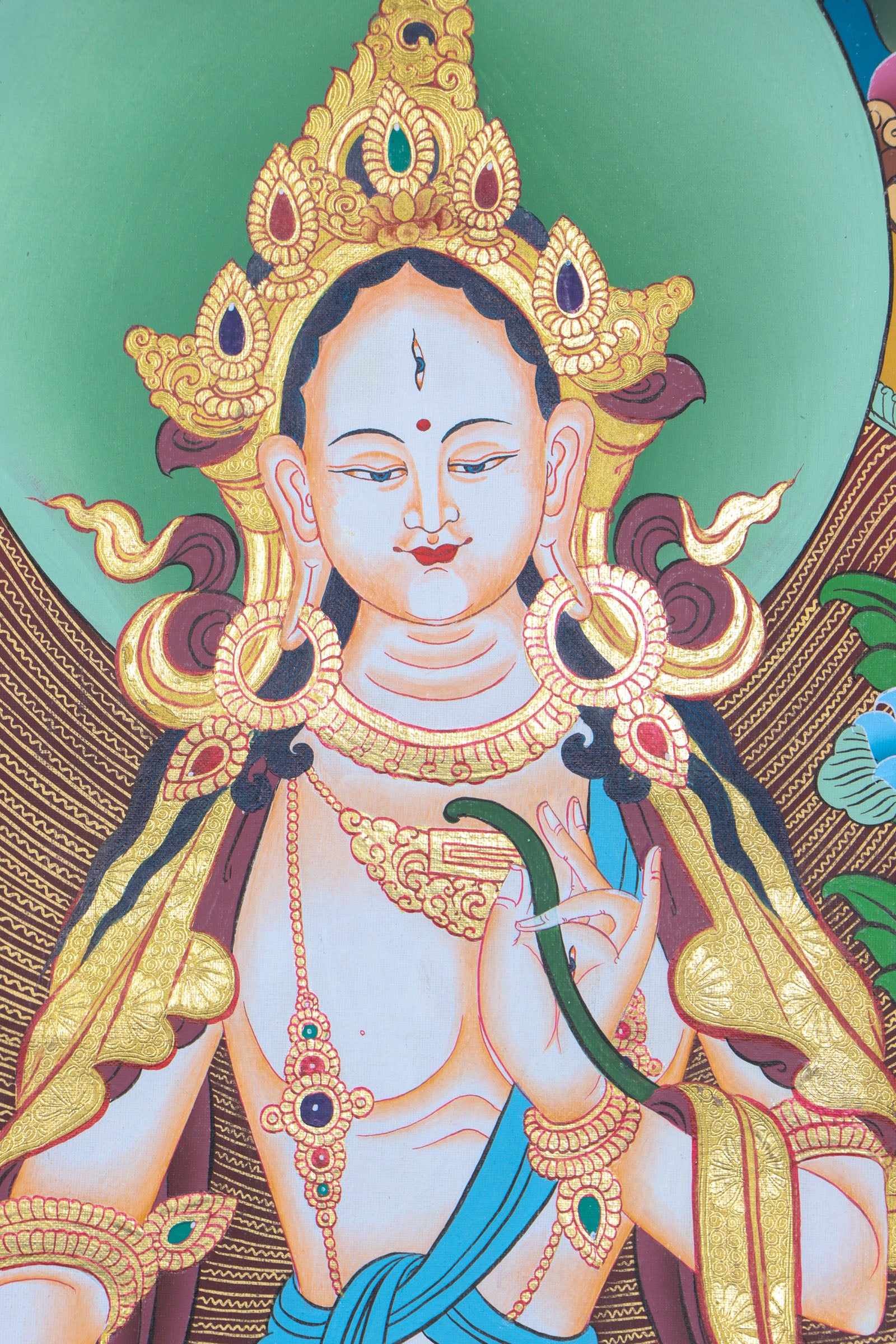White Tara Thangka Painting