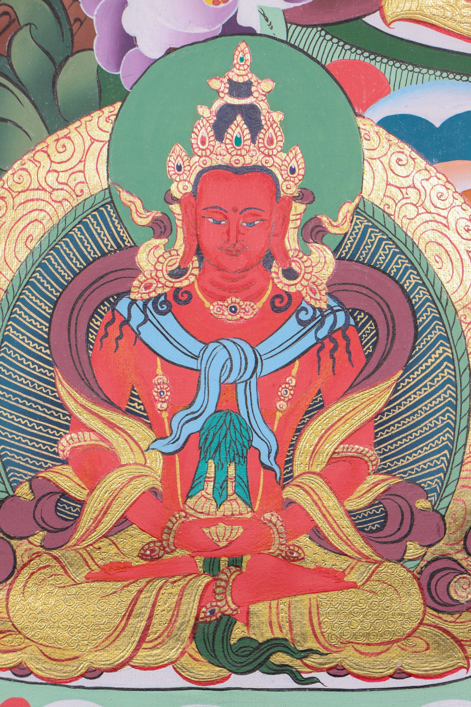 White Tara Thangka Painting