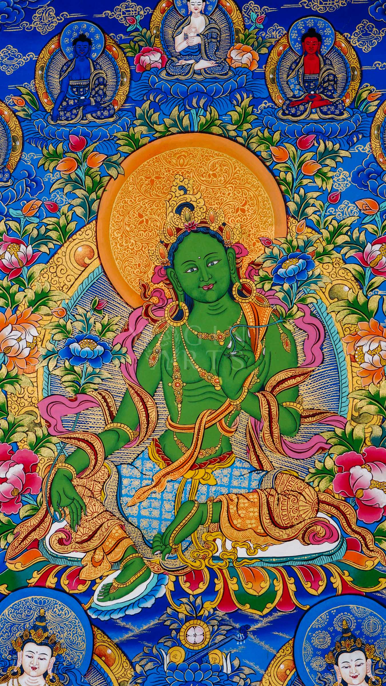 Green Tara Thangka – The Swift Protectress and Goddess of Compassionate Action