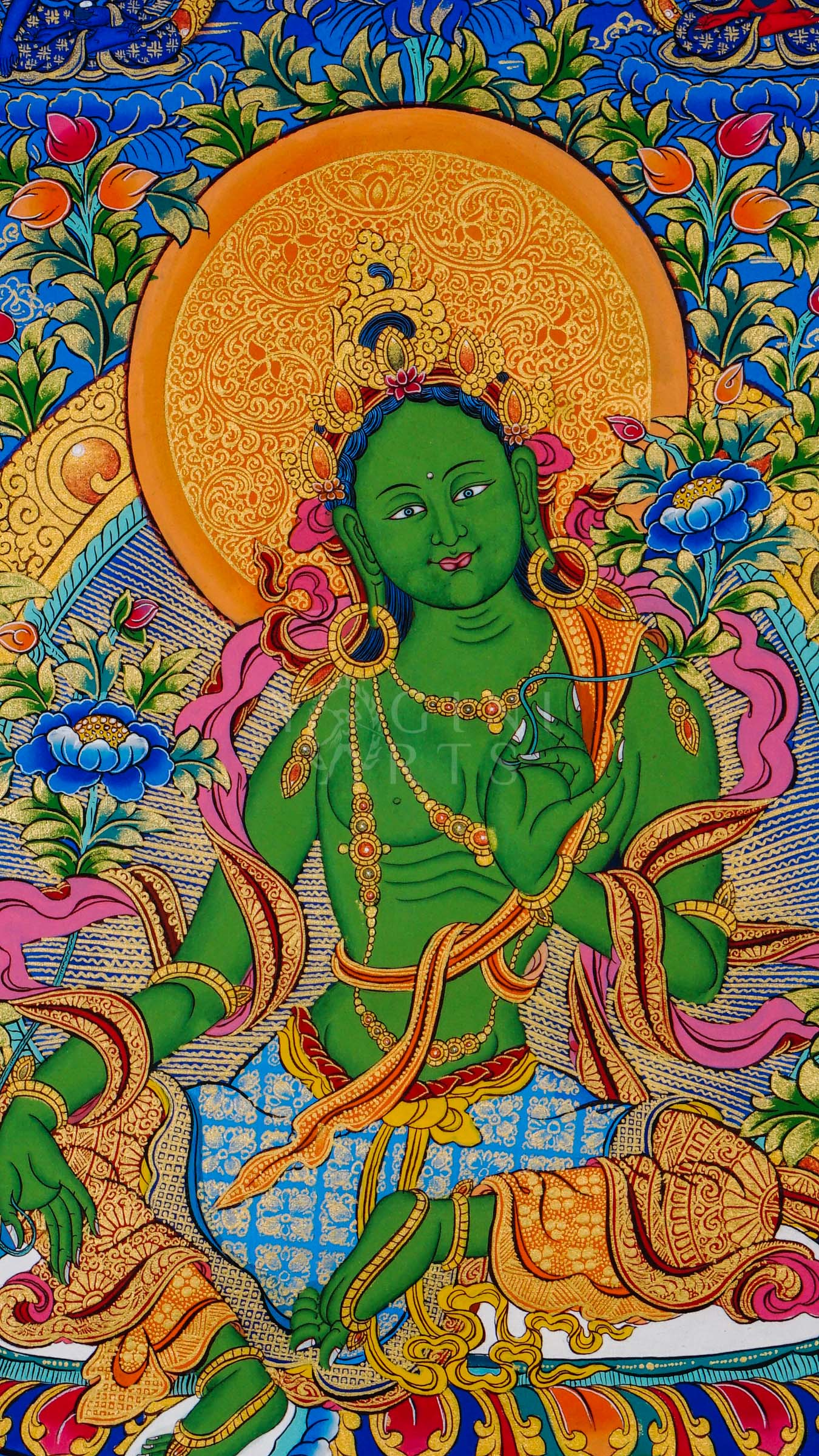 Green Tara Thangka – The Swift Protectress and Goddess of Compassionate Action