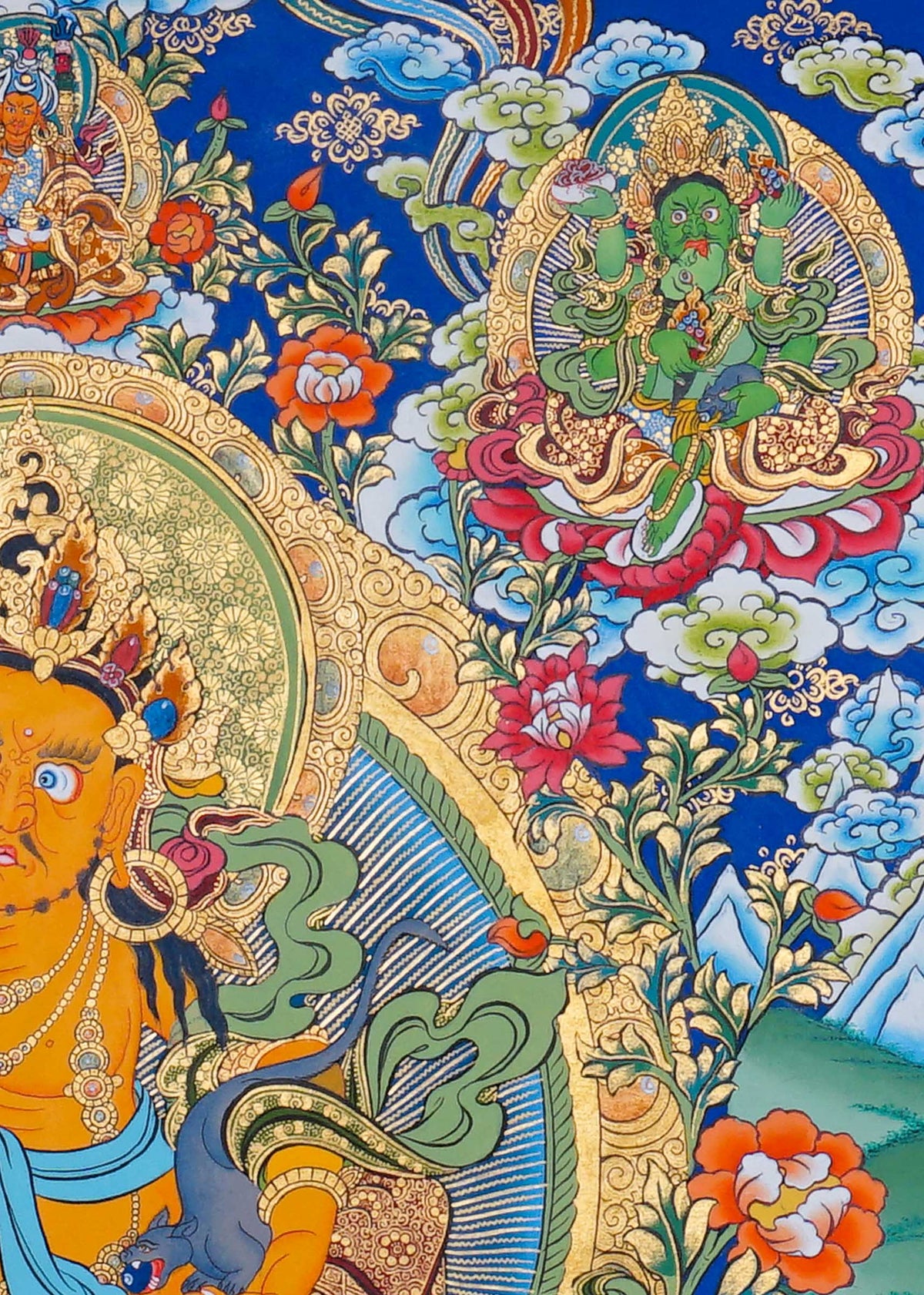 ZAMBALA THANGKA PAINTING