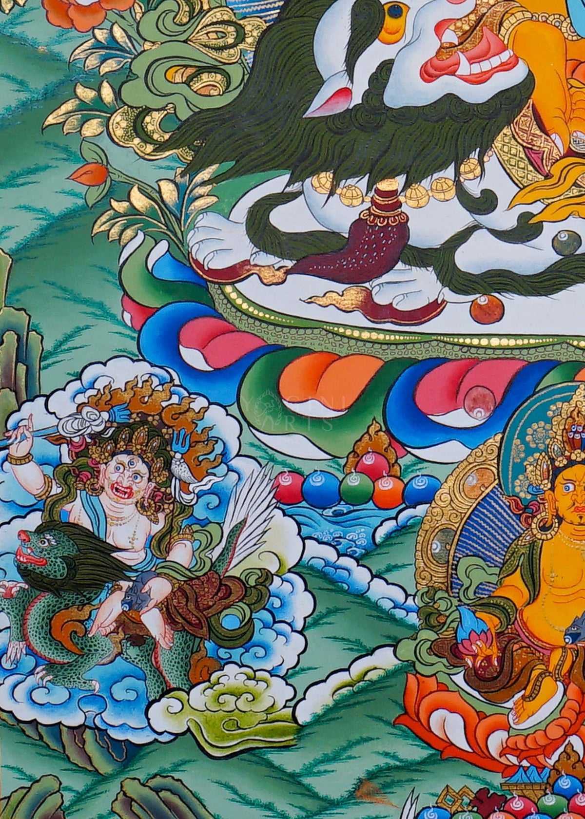 ZAMBALA THANGKA PAINTING