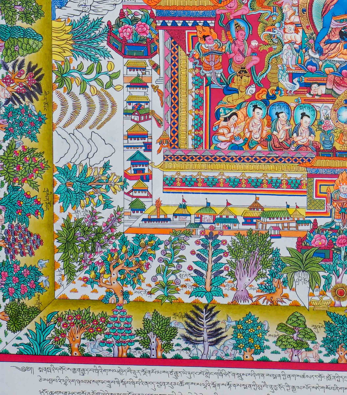 Medicine Plant Thangka Painting
