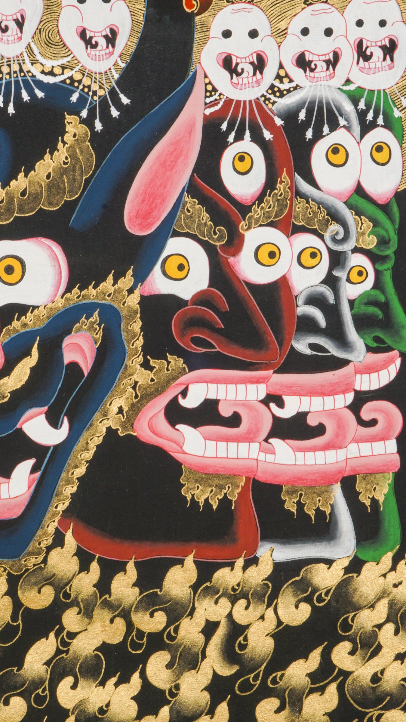 Yamantaka Head Thangka Painting