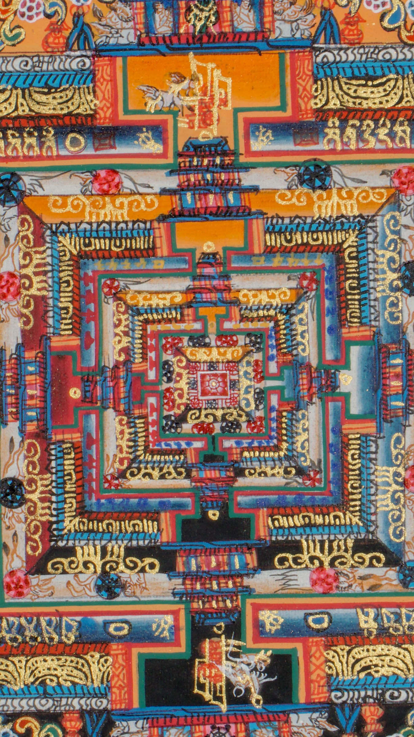 This hand-painted Kalachakra Mandala Thangka is a stunning Tibetan Buddhist artwork that symbolizes the Wheel of Time, combining wisdom, compassion, and spiritual harmony. Rich in sacred geometry and vibrant colors, it is perfect for meditation, mindful decor, and deepening your spiritual practice.