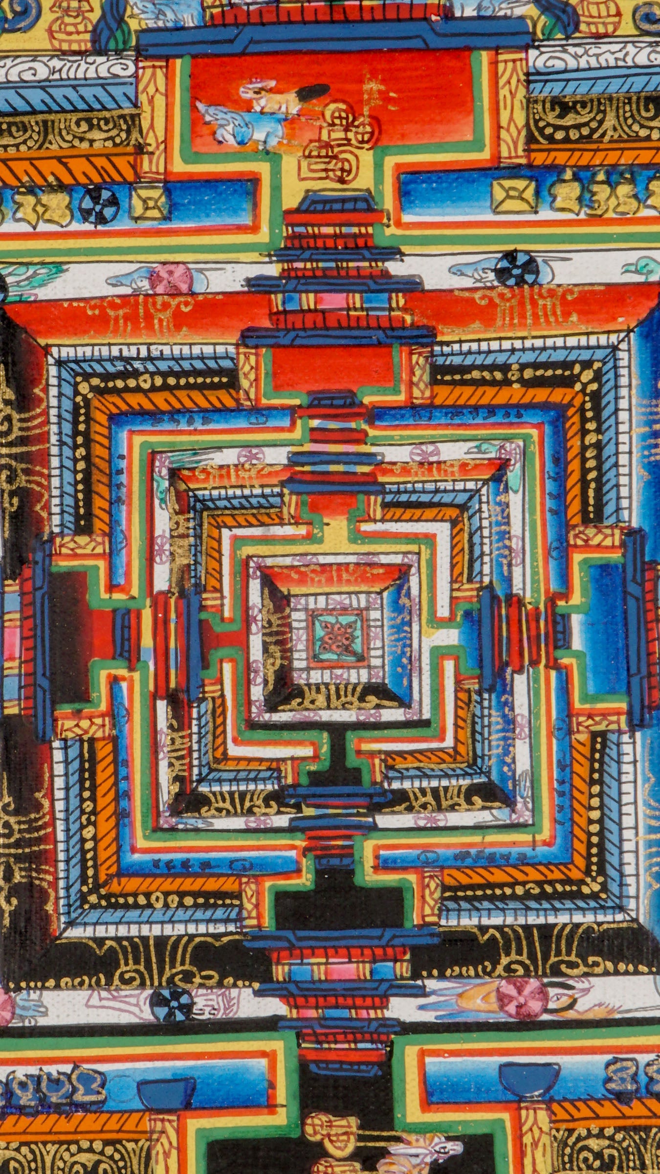 Kalachakra Mandala Thangka is a traditional Tibetan thangka representing Buddhist teachings and meditation. Perfect for sacred decor, it supports mindfulness and spiritual growth.