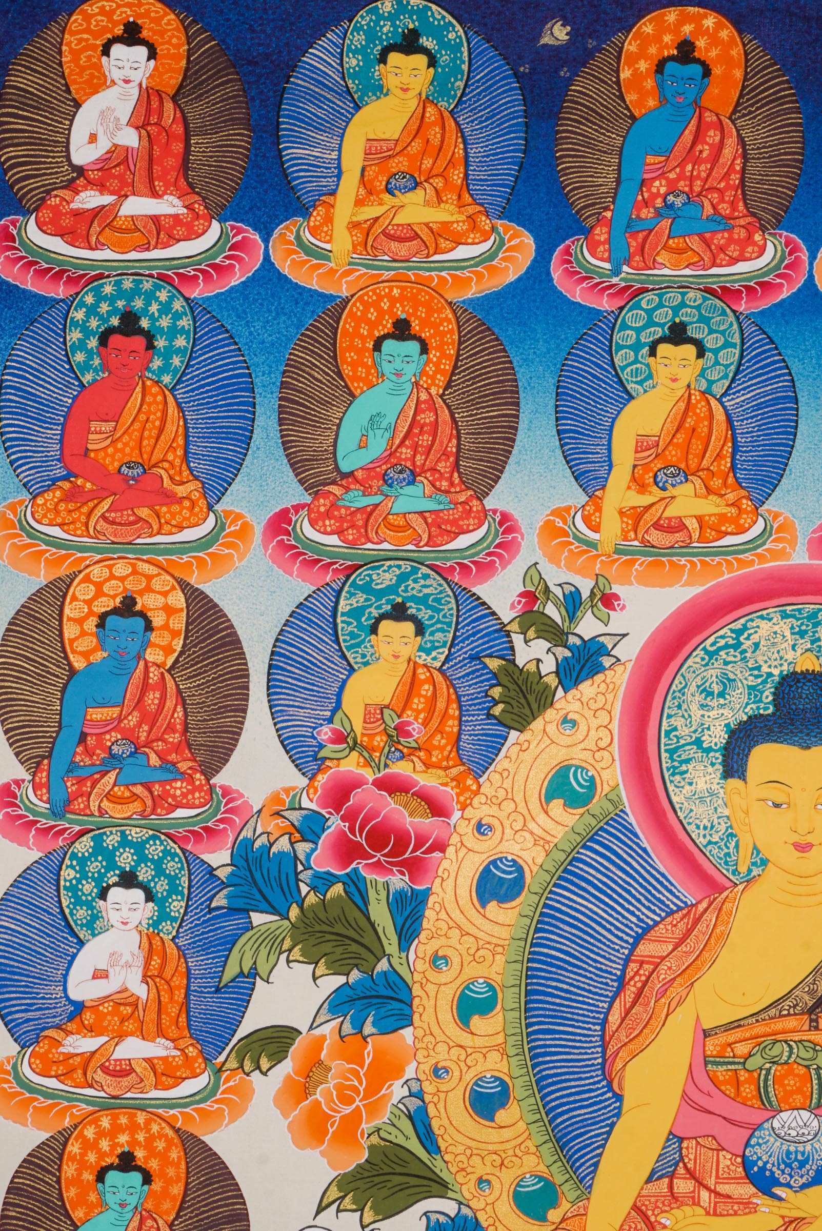 35 Confessions of Buddhas, highlighting each Buddha’s enduring power to cleanse negativity, setbacks, and difficulties.
