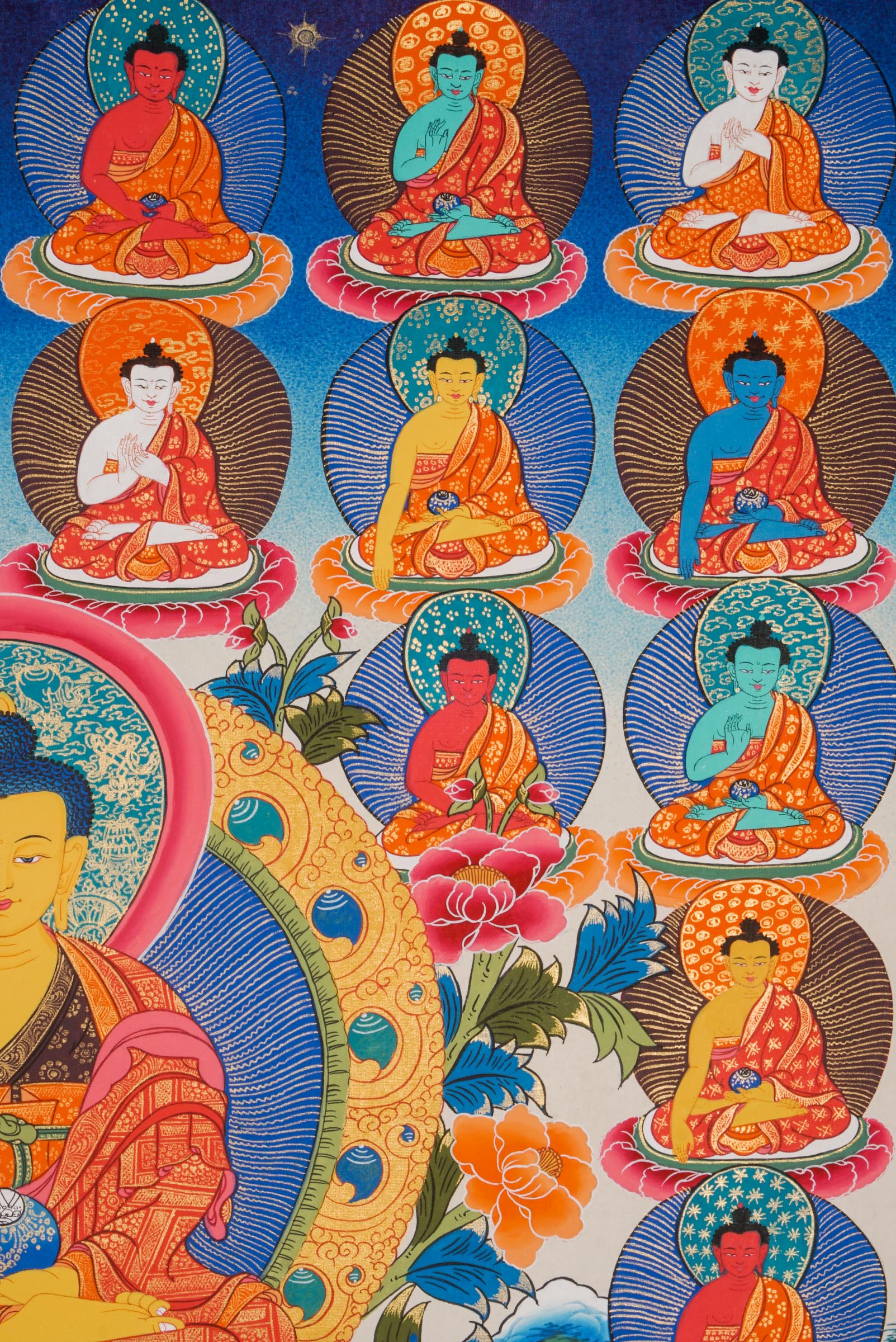 35 Confessions of Buddhas, highlighting each Buddha’s enduring power to cleanse negativity, setbacks, and difficulties.